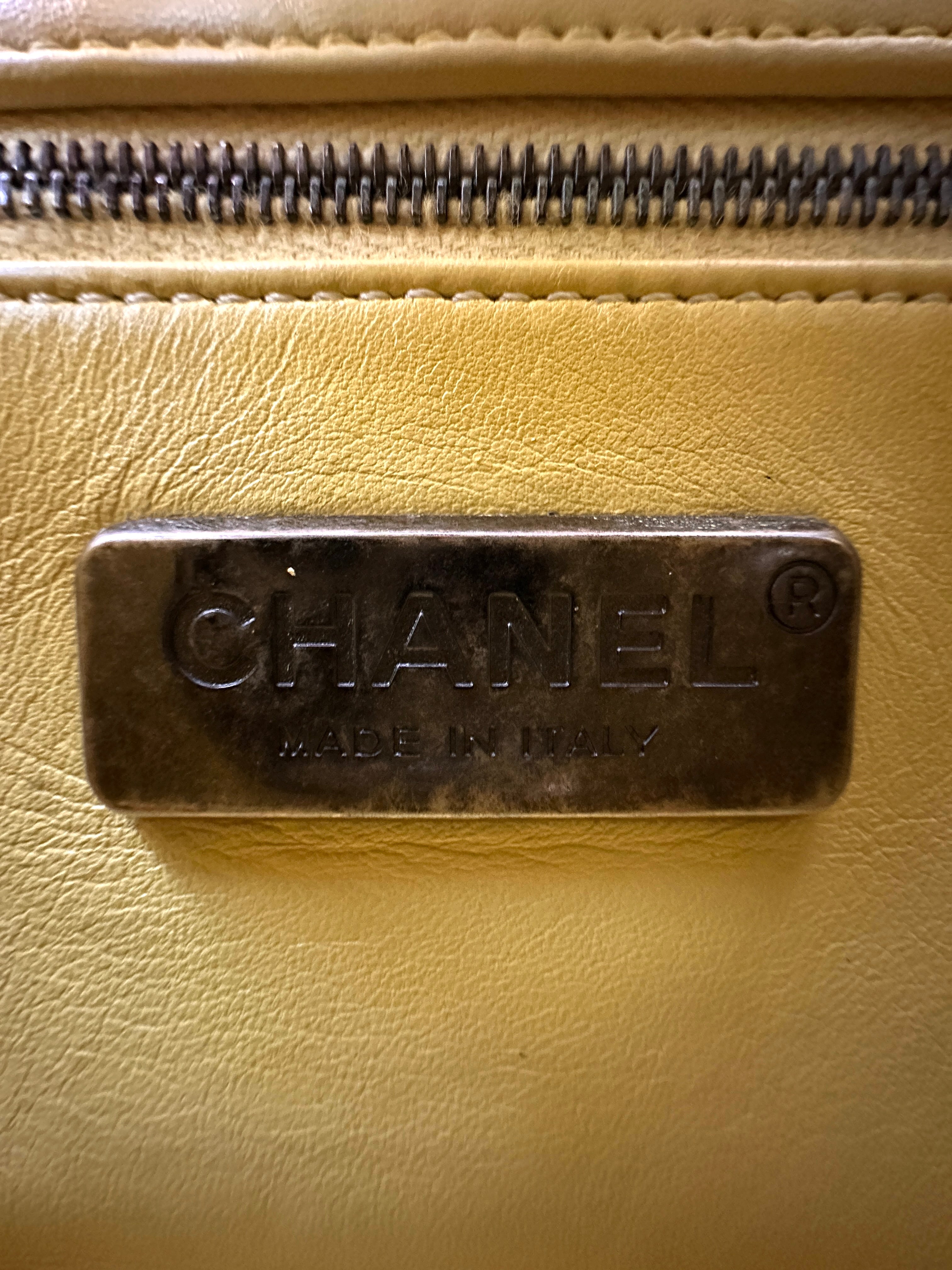 Chanel CoCo Handle Yellow Python Leather Shoulder Bag(23***64) CC2214