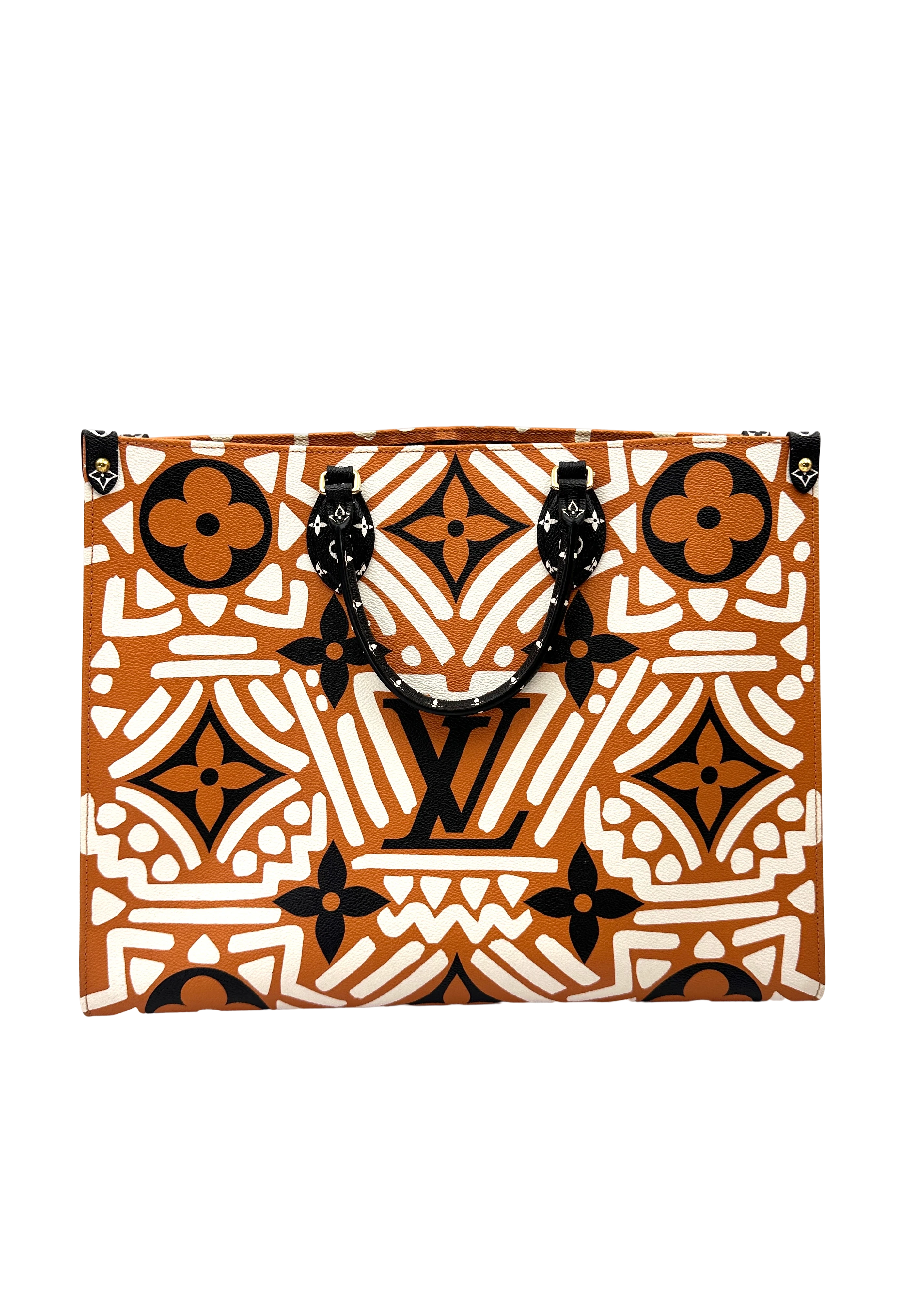 Louis Vuitton Crafty Caramel/White Gaint Monogram Canvas Tote Bag LV3063