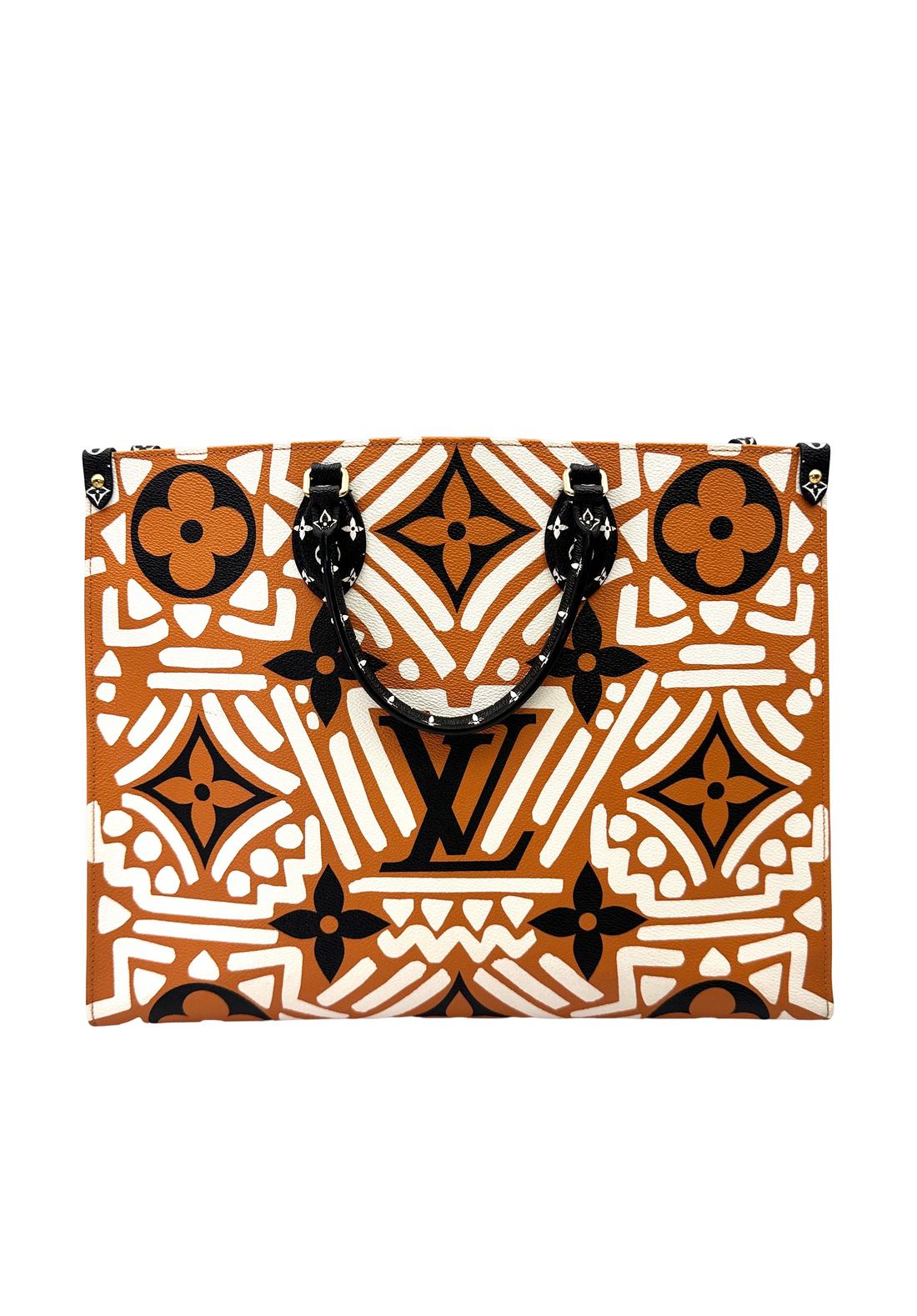 Louis Vuitton Crafty Caramel/White Gaint Monogram Canvas Tote Bag LV3063