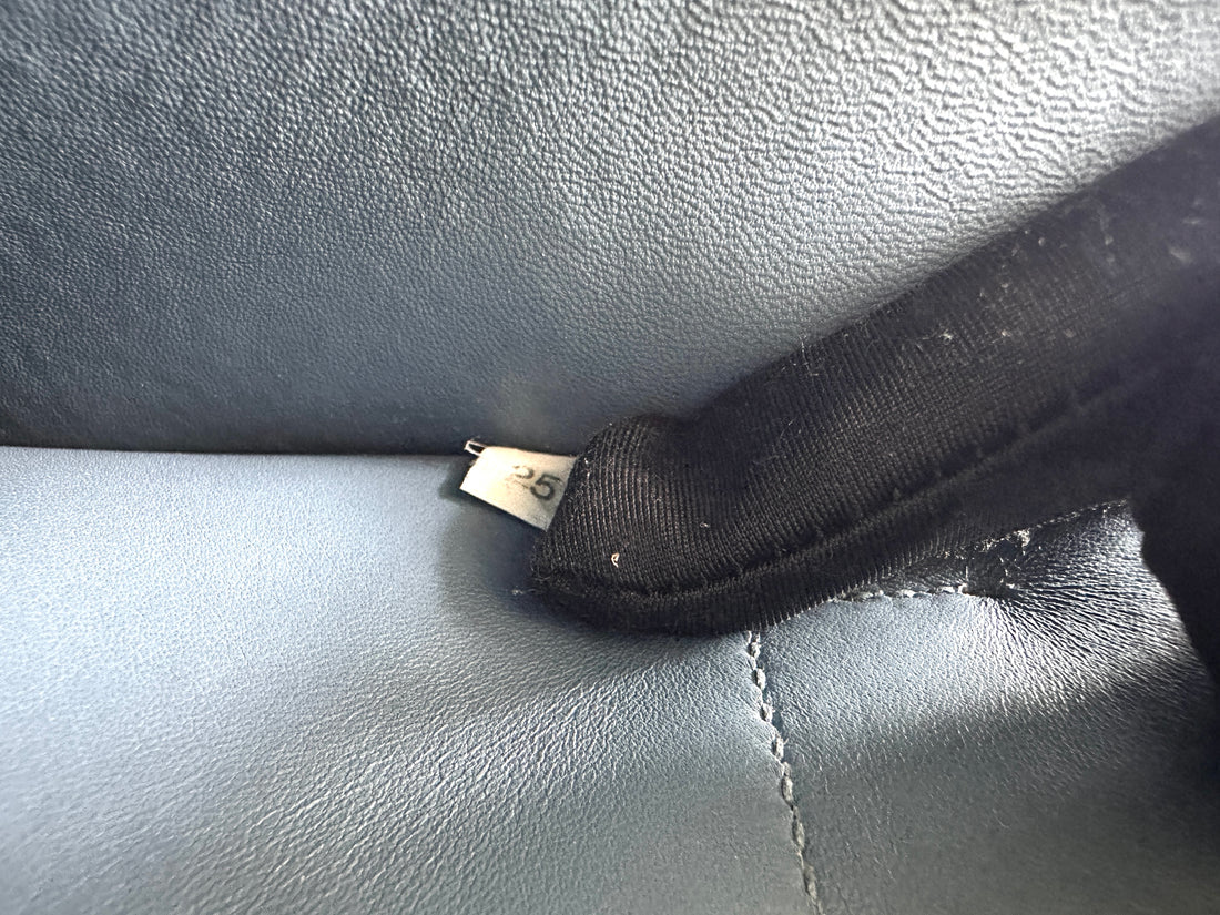 Prada Double Light Blue Saffiano Cuir Leather Handle Bag PR501