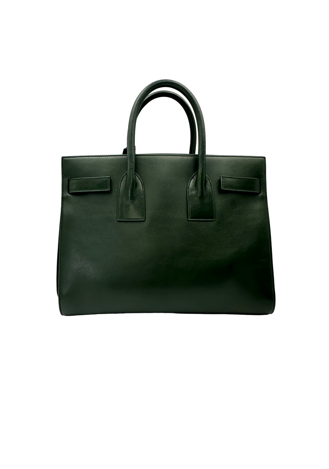 Saint Laurent Sac de Jour Green Leather Handle Bag SL263
