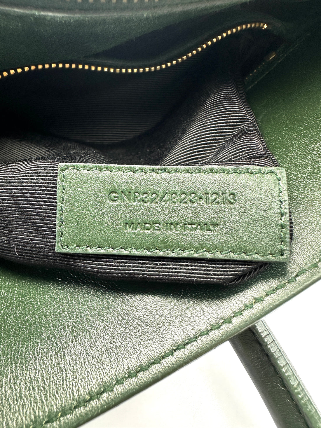 Saint Laurent Sac de Jour Green Leather Handle Bag SL263