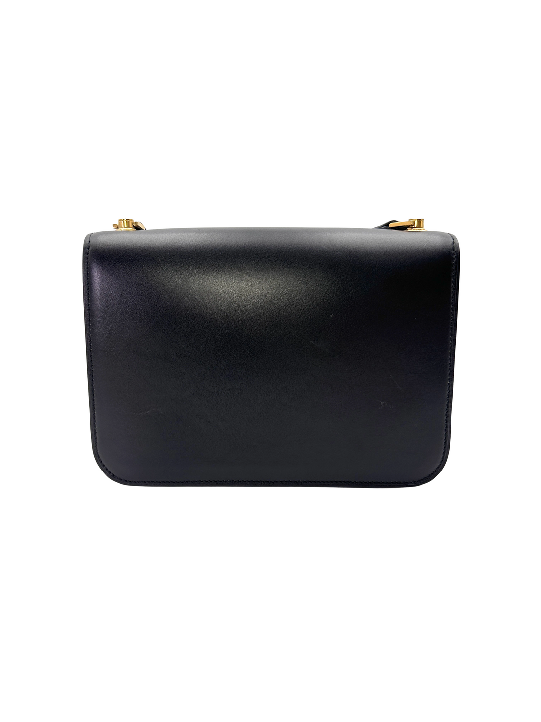 Saint Laurent Le Carre Black Leather Shoulder Bag CE175