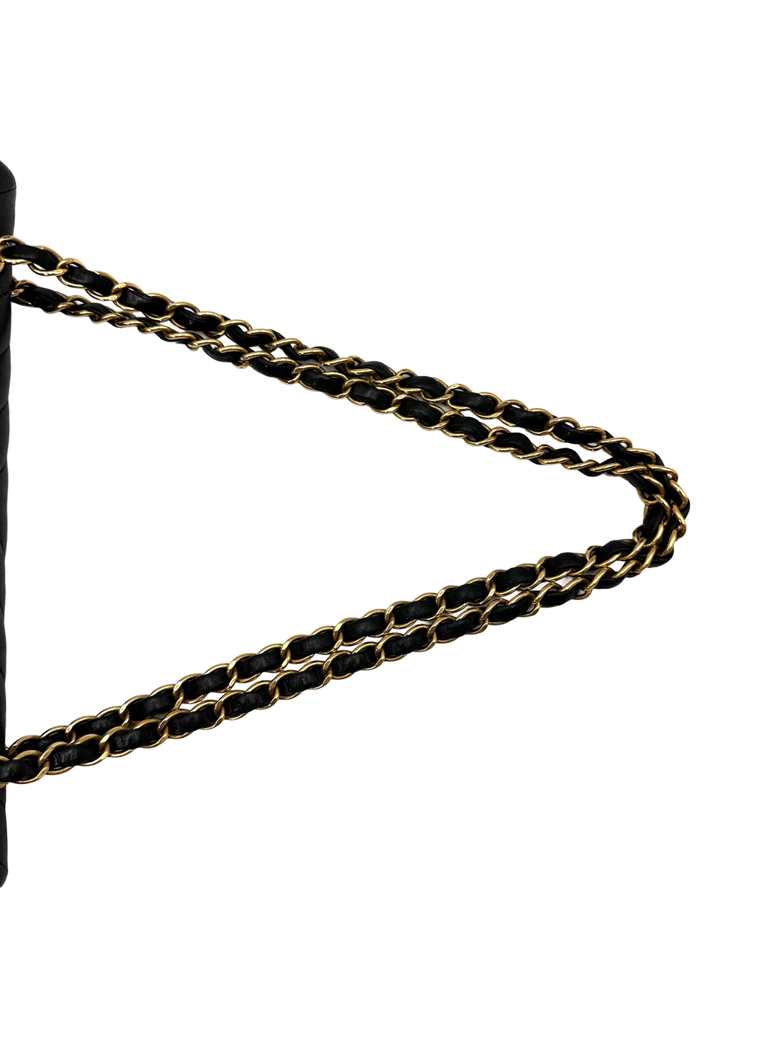 Chanel Classic Flap Black Chevron Quilted Lambskin Medium Size Shoulder Bag With Gold Buckle(21***93) CC2209