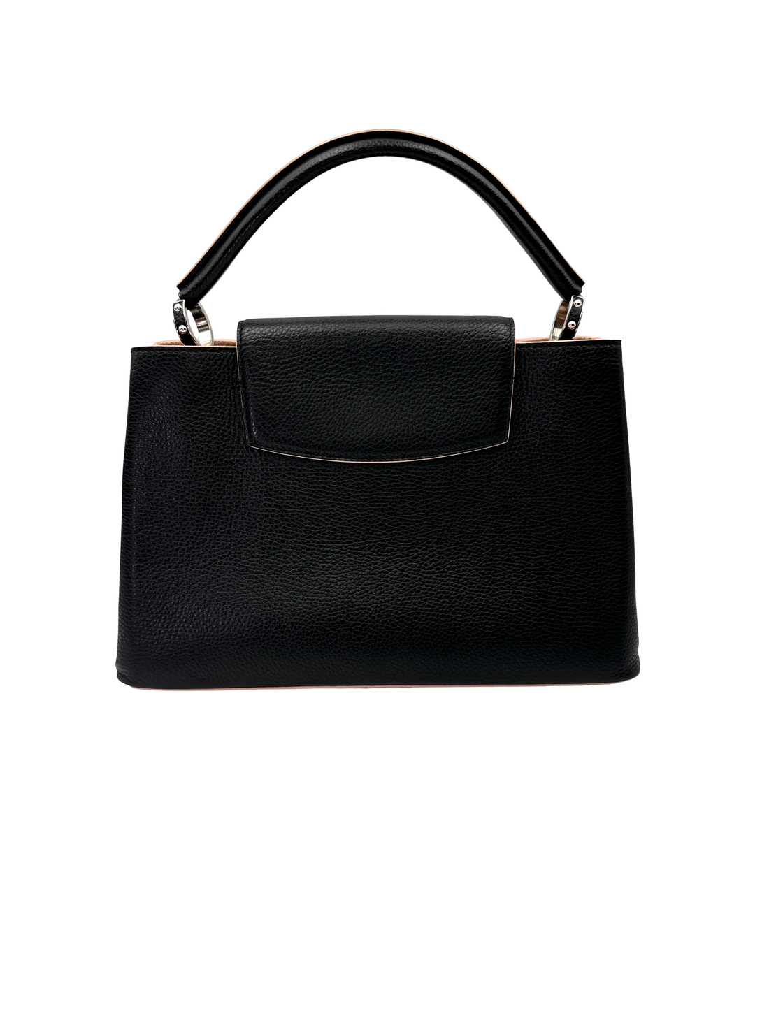 Louis Vuitton Capucines Black Taurillon Leather Handle Bag LV3061