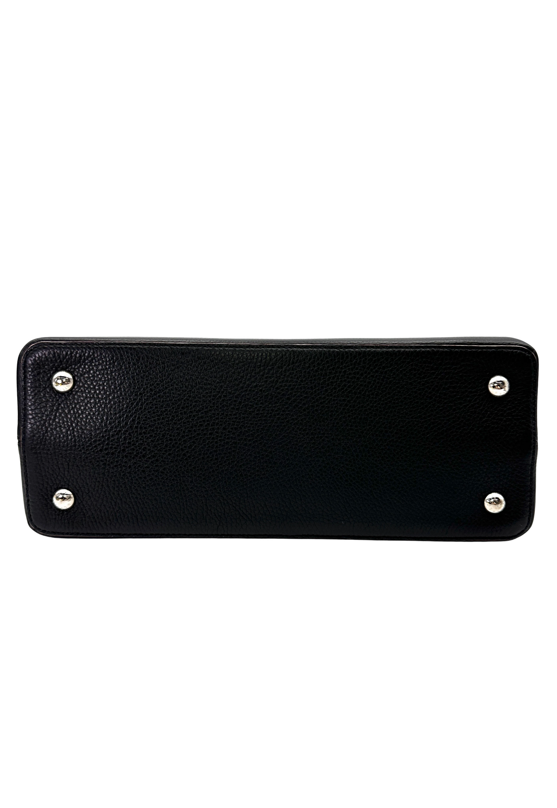 Louis Vuitton Capucines Black Taurillon Leather Handle Bag LV3061