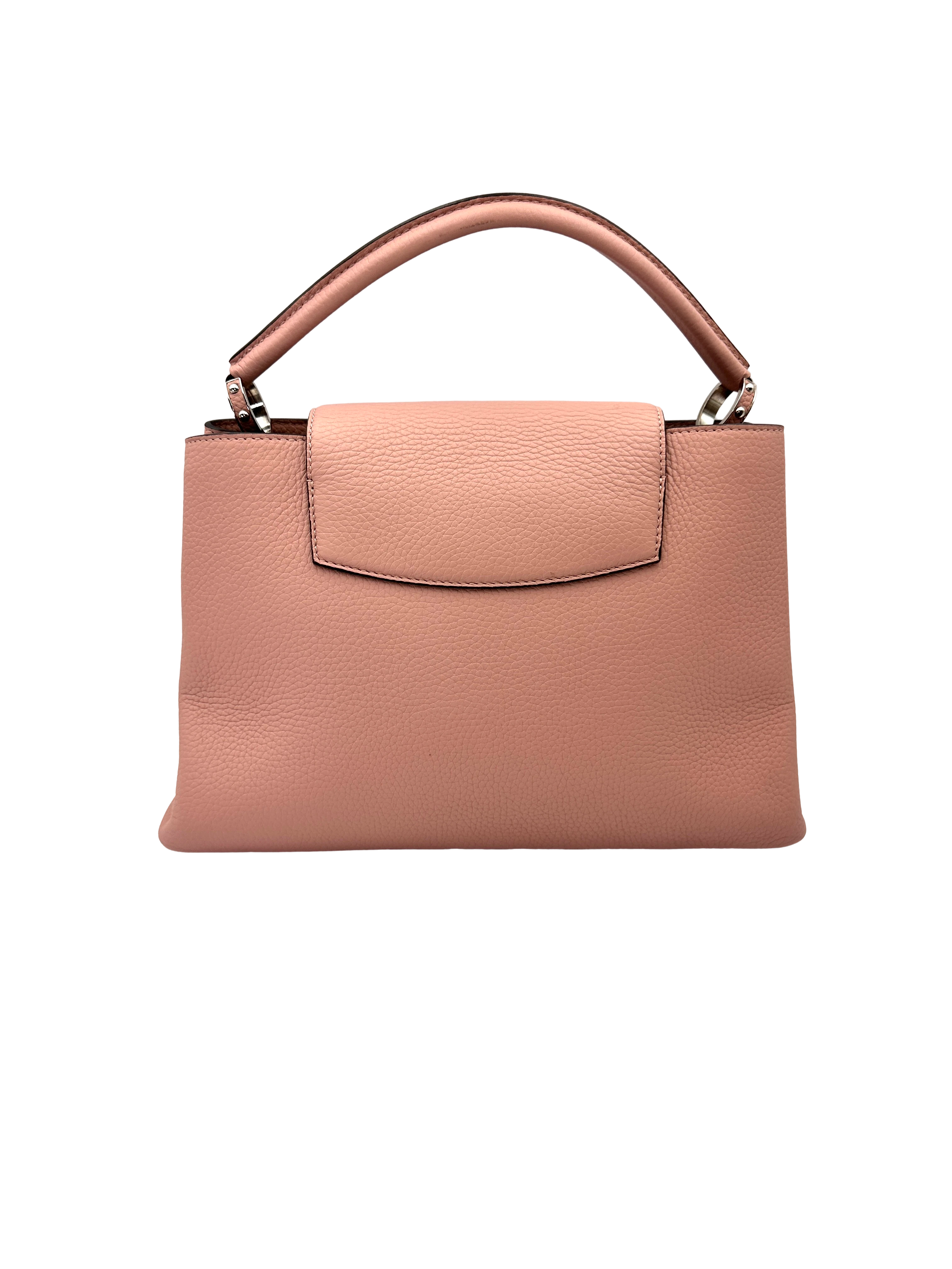 Louis Vuitton Capucines GM Pink Taurillon Leather Handle Bag LV3060