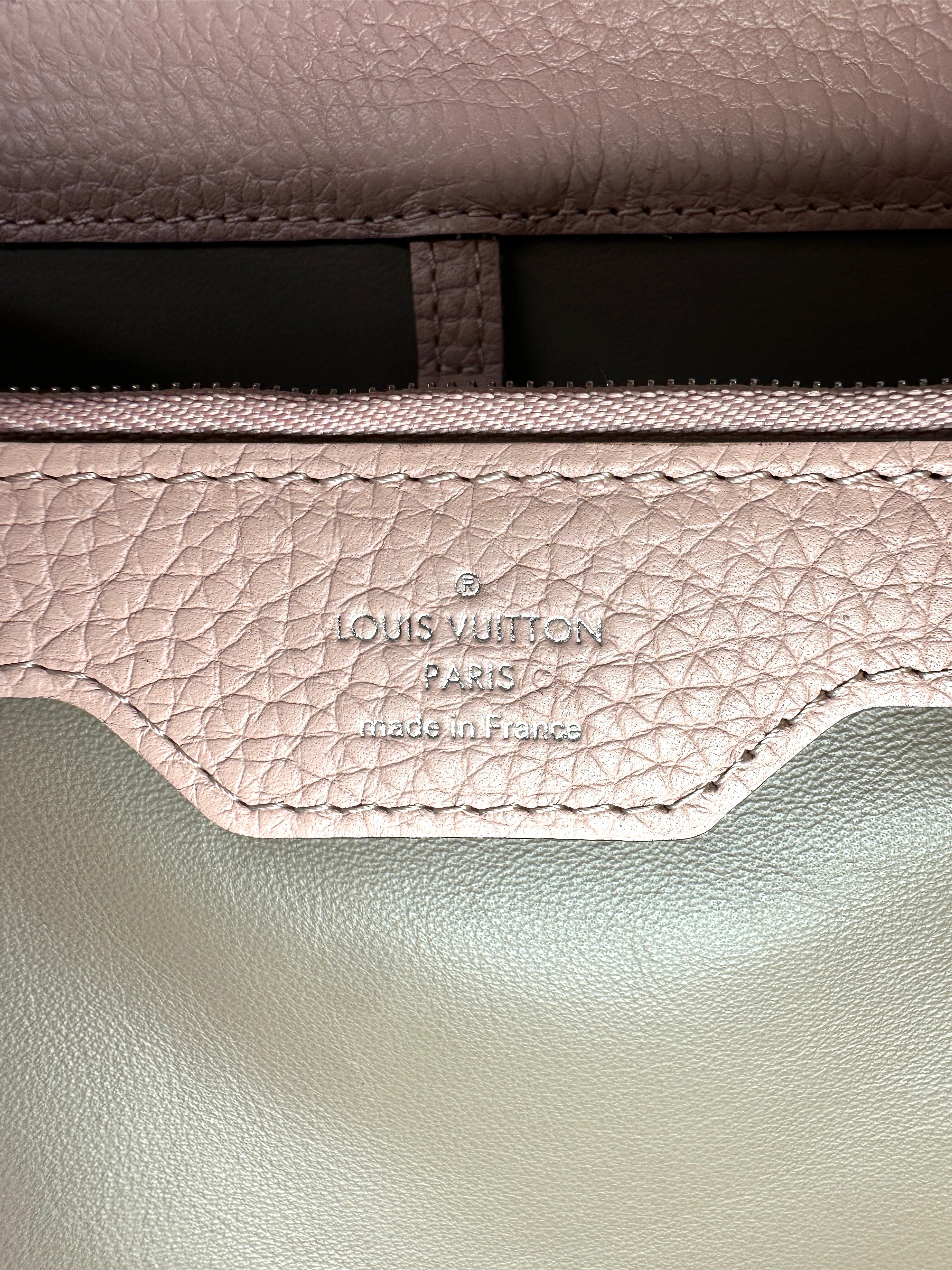 Louis Vuitton Capucines GM Pink Taurillon Leather Handle Bag LV3060