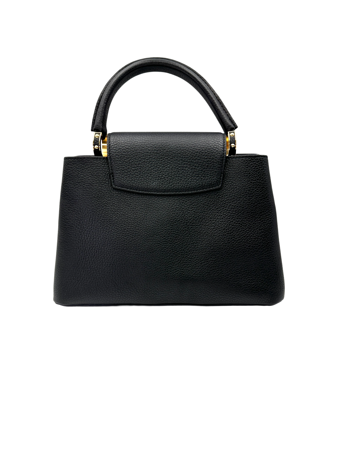 Louis Vuitton Capucines Black Monogram Flowers Top Handle Bag LV3064