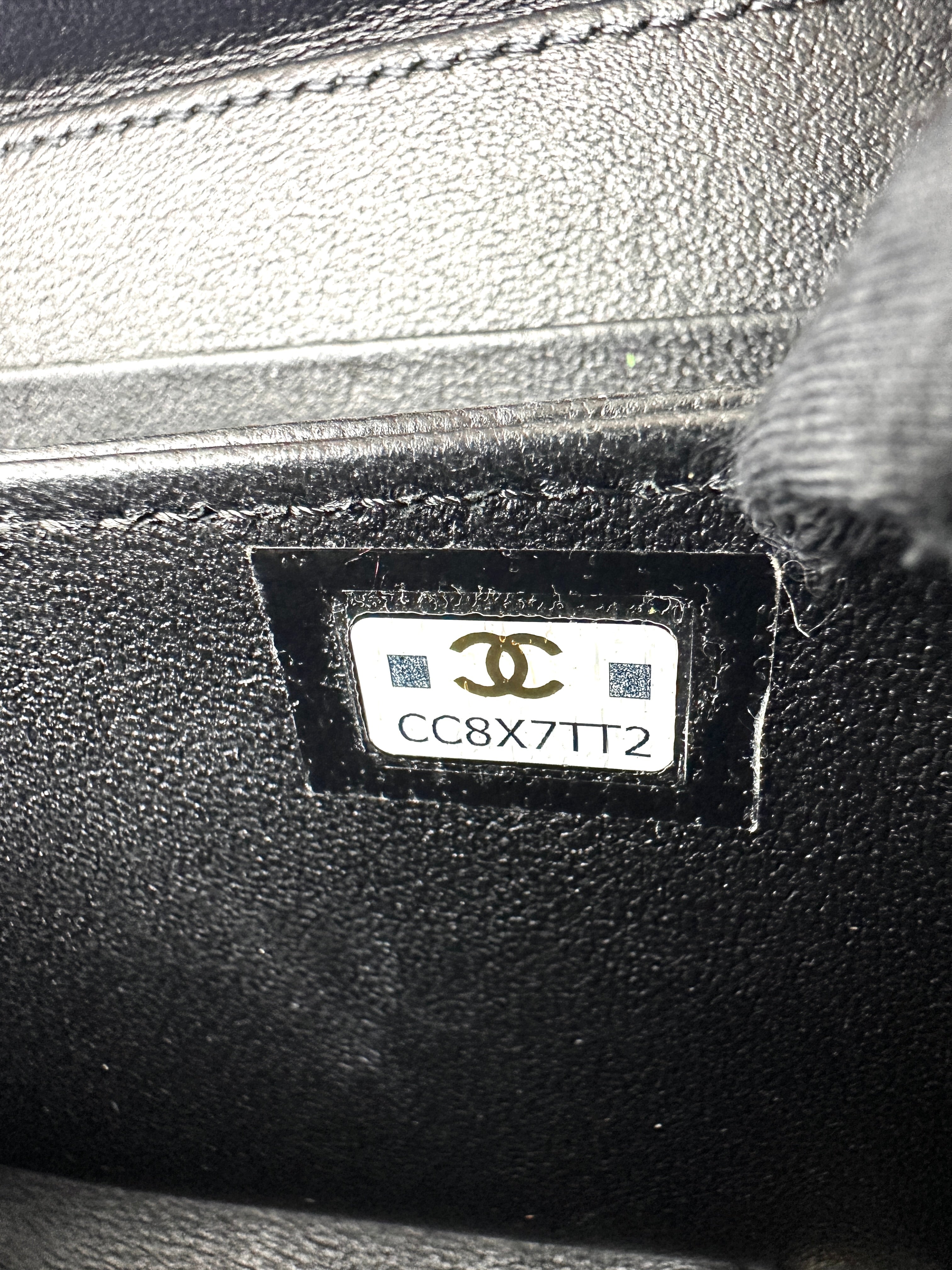 Chanel Black Quilted Leather Top Handle Vanity Case With Gold Hardware(CC***T2) CC2206