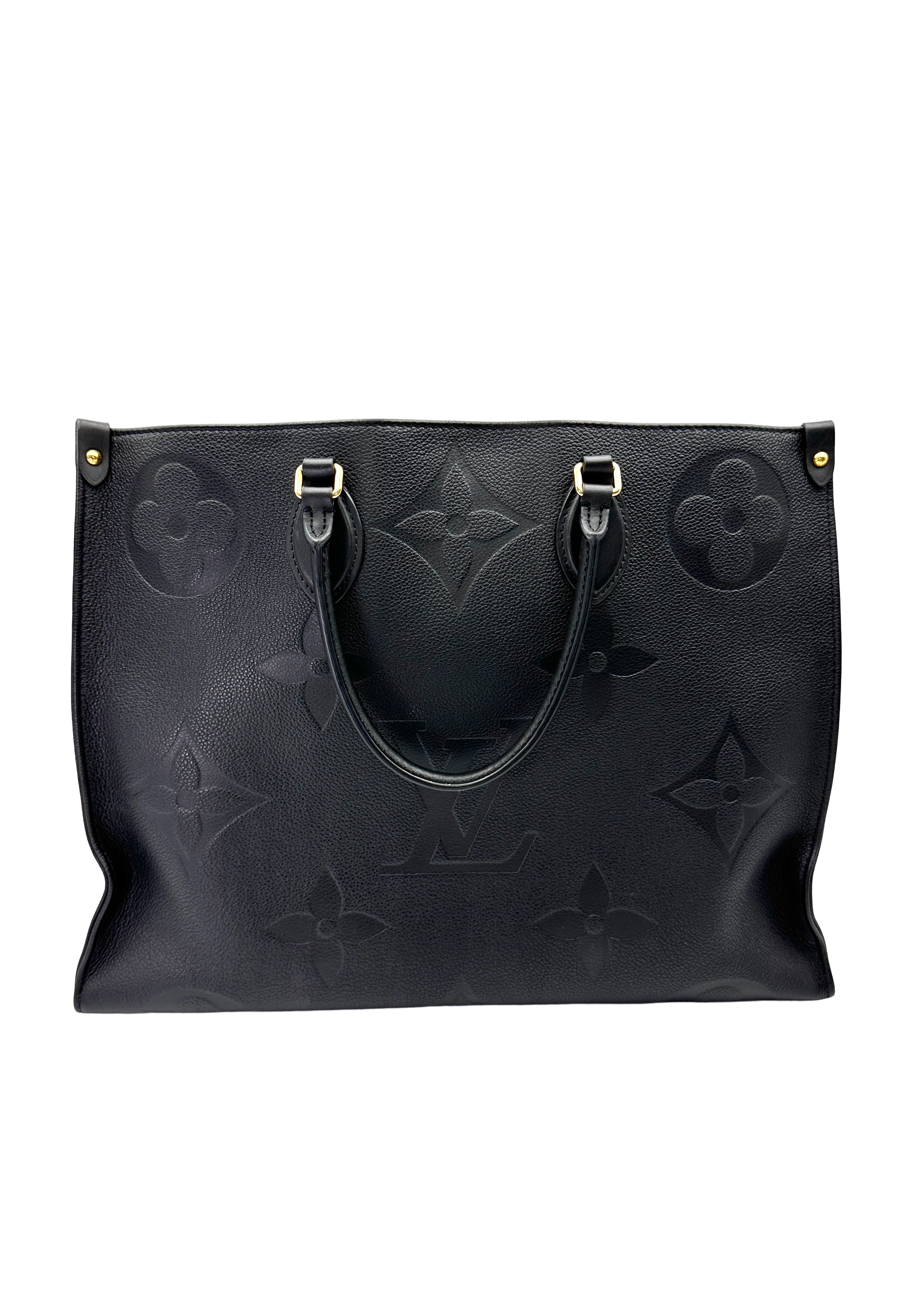 Louis Vuitton Onthego GM Black Empreinte Leather Handle Bag LV3069