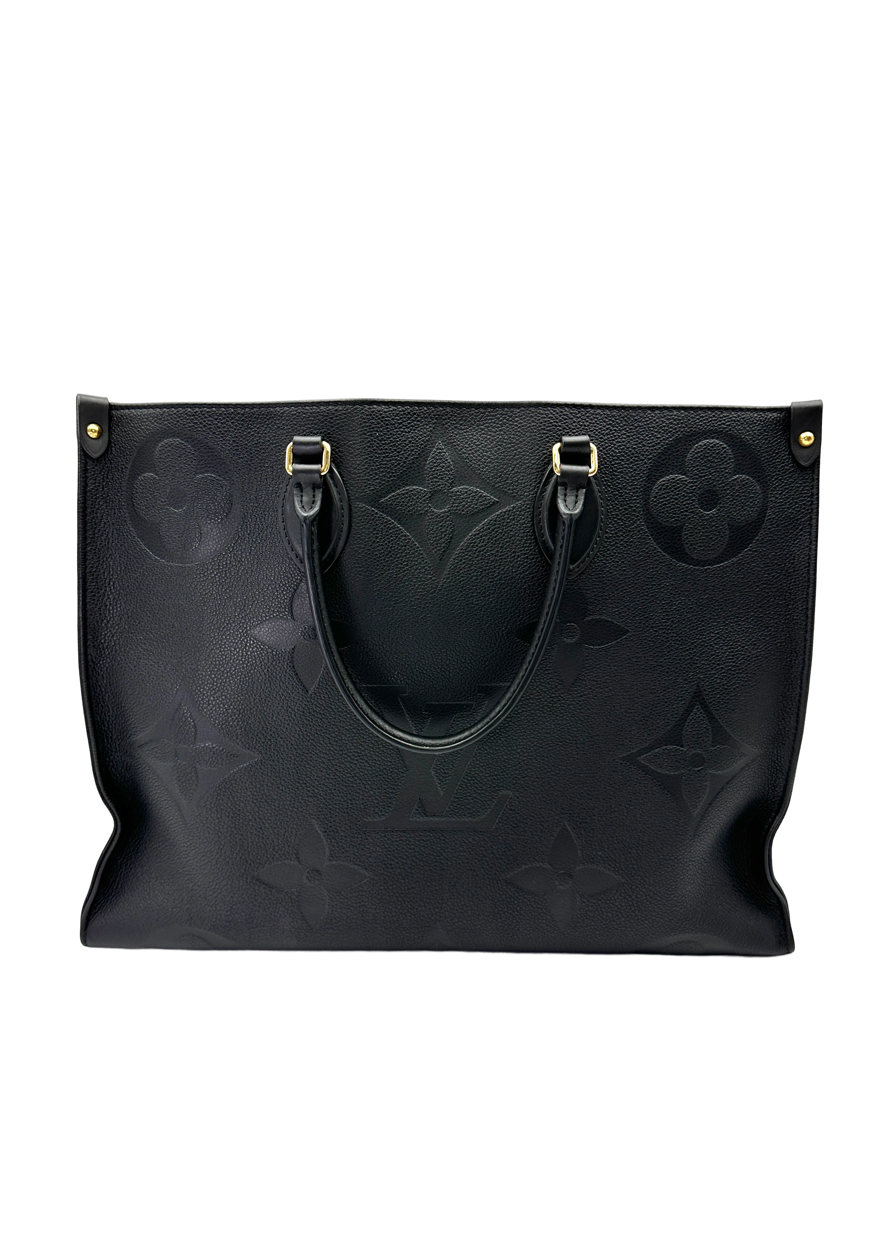 Louis Vuitton Onthego GM Black Empreinte Leather Handle Bag LV3069