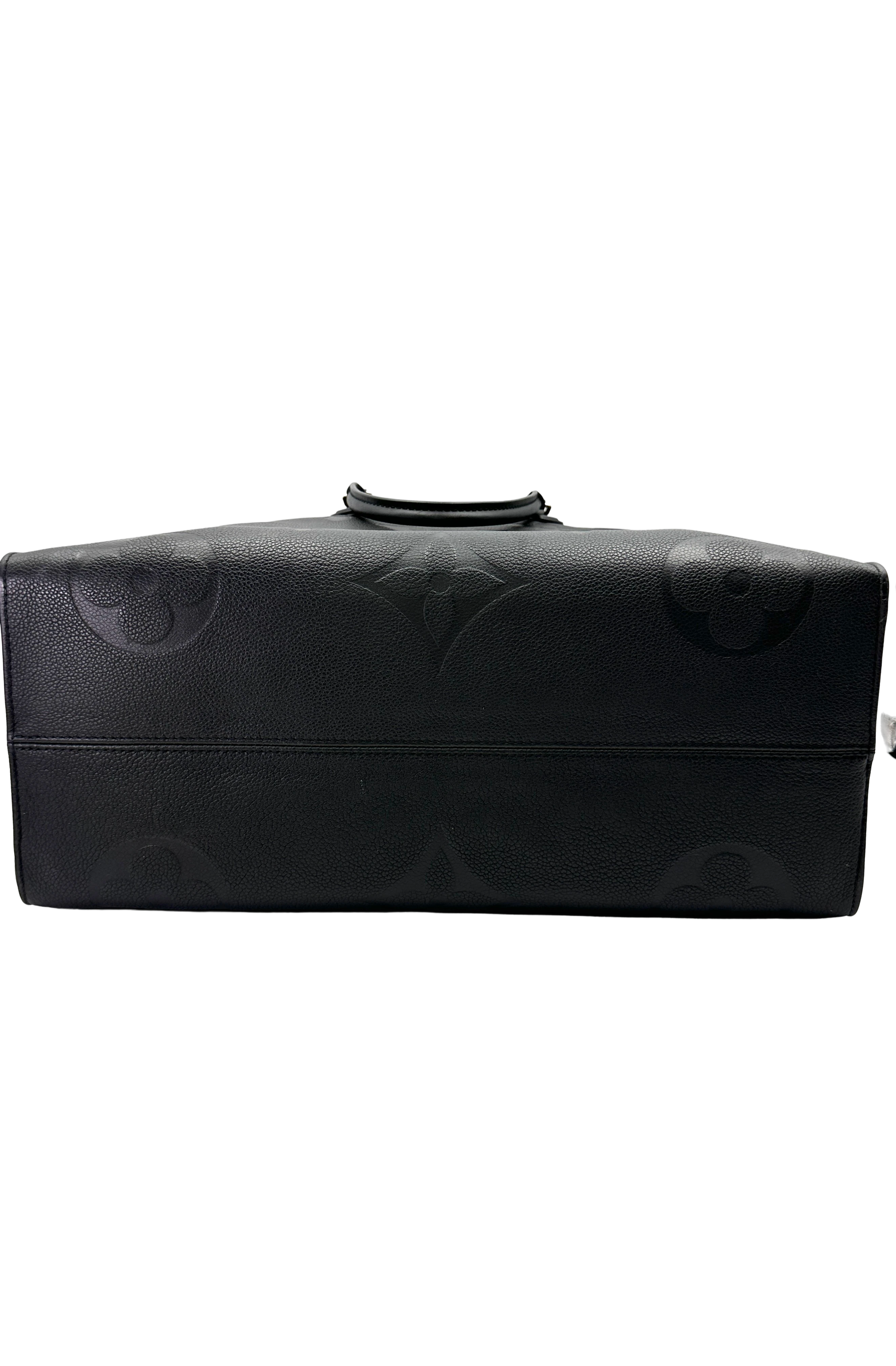 Louis Vuitton Onthego GM Black Empreinte Leather Handle Bag LV3069