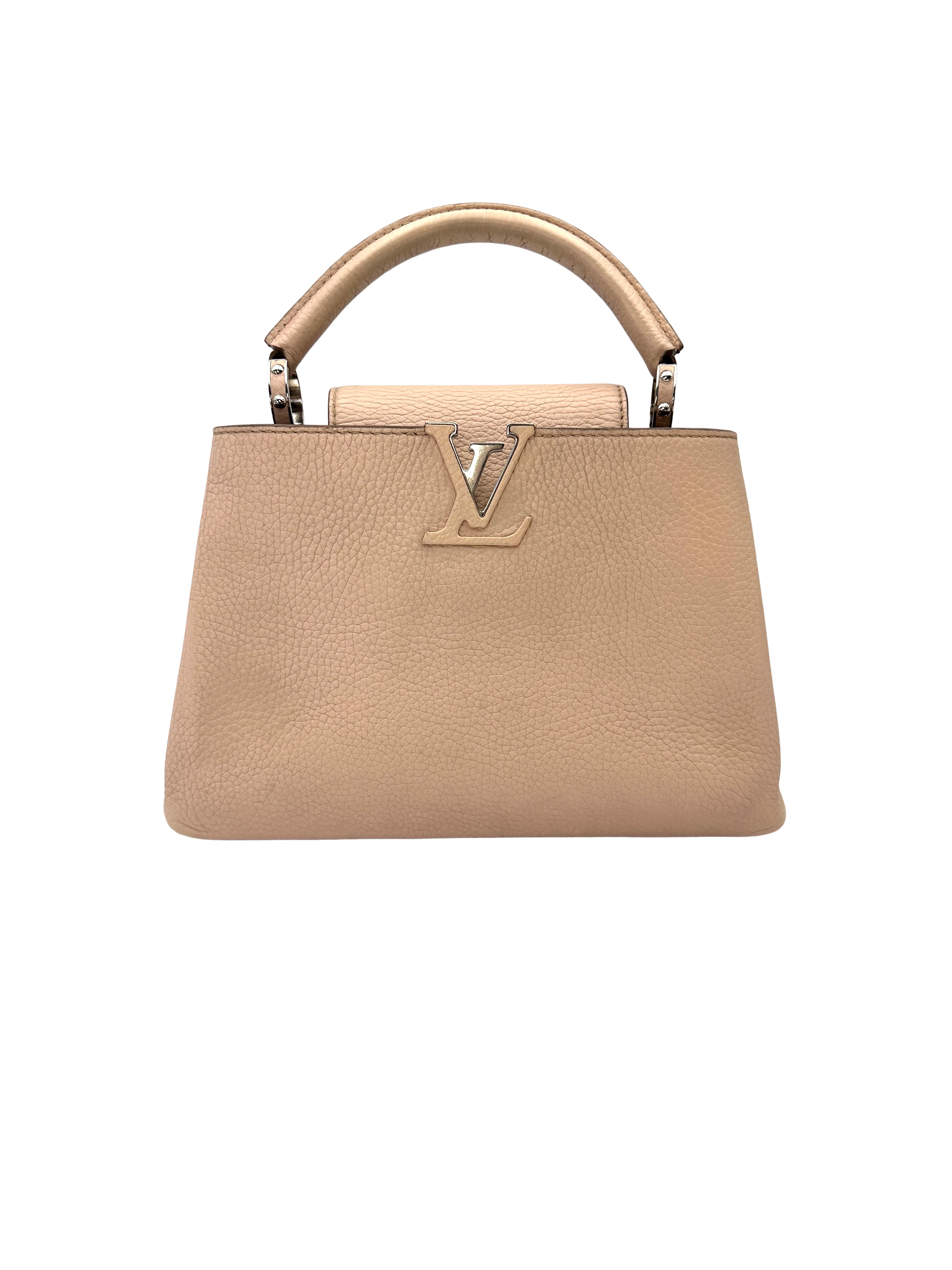 Louis Vuitton Capucines BB Beige Taurillon Leather Handle Bag LV3072