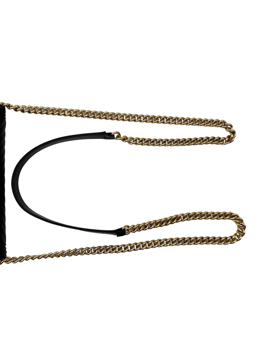 Chanel LeBoy Black Chevron Quilted Lambskin Wallet On Chain(27***86) CC2202