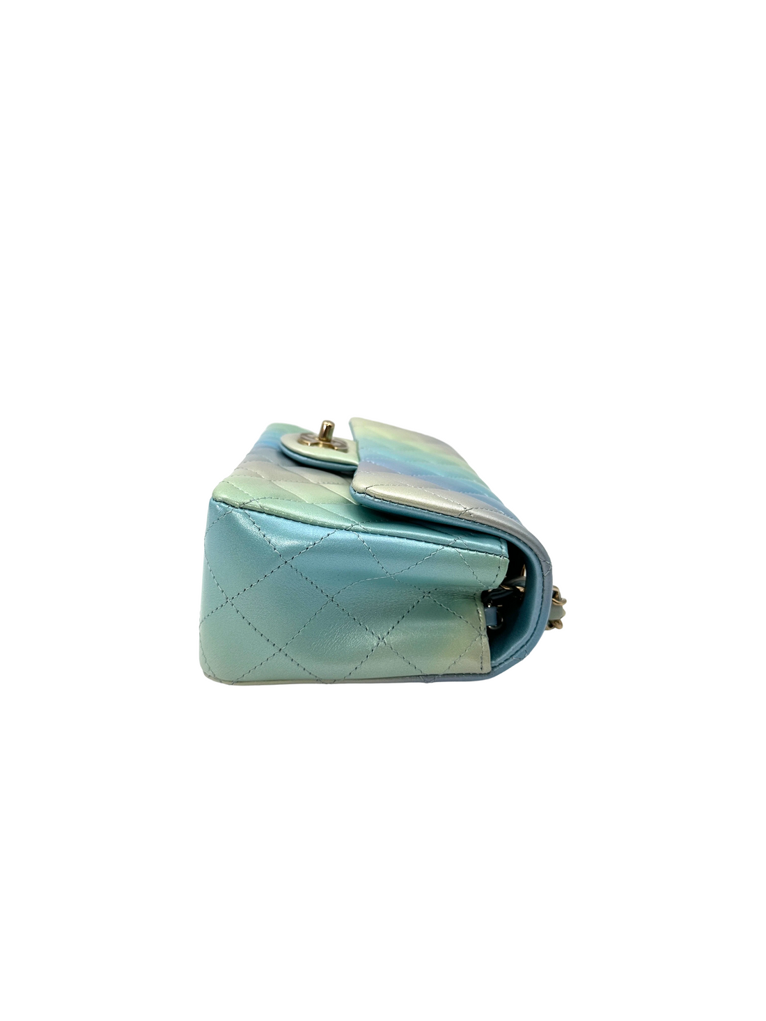 Chanel 24P Classic Flap Tie Dye Ombre Quilted Leather Mini Rectangular Flap Bag(HU***4J) CC2208