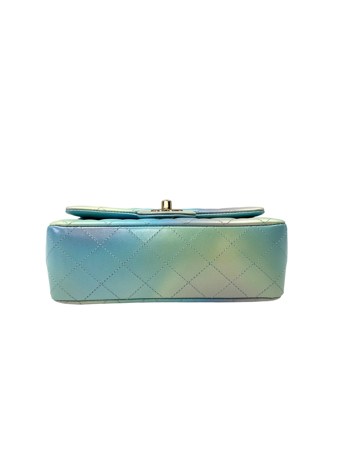Chanel 24P Classic Flap Tie Dye Ombre Quilted Leather Mini Rectangular Flap Bag(HU***4J) CC2208