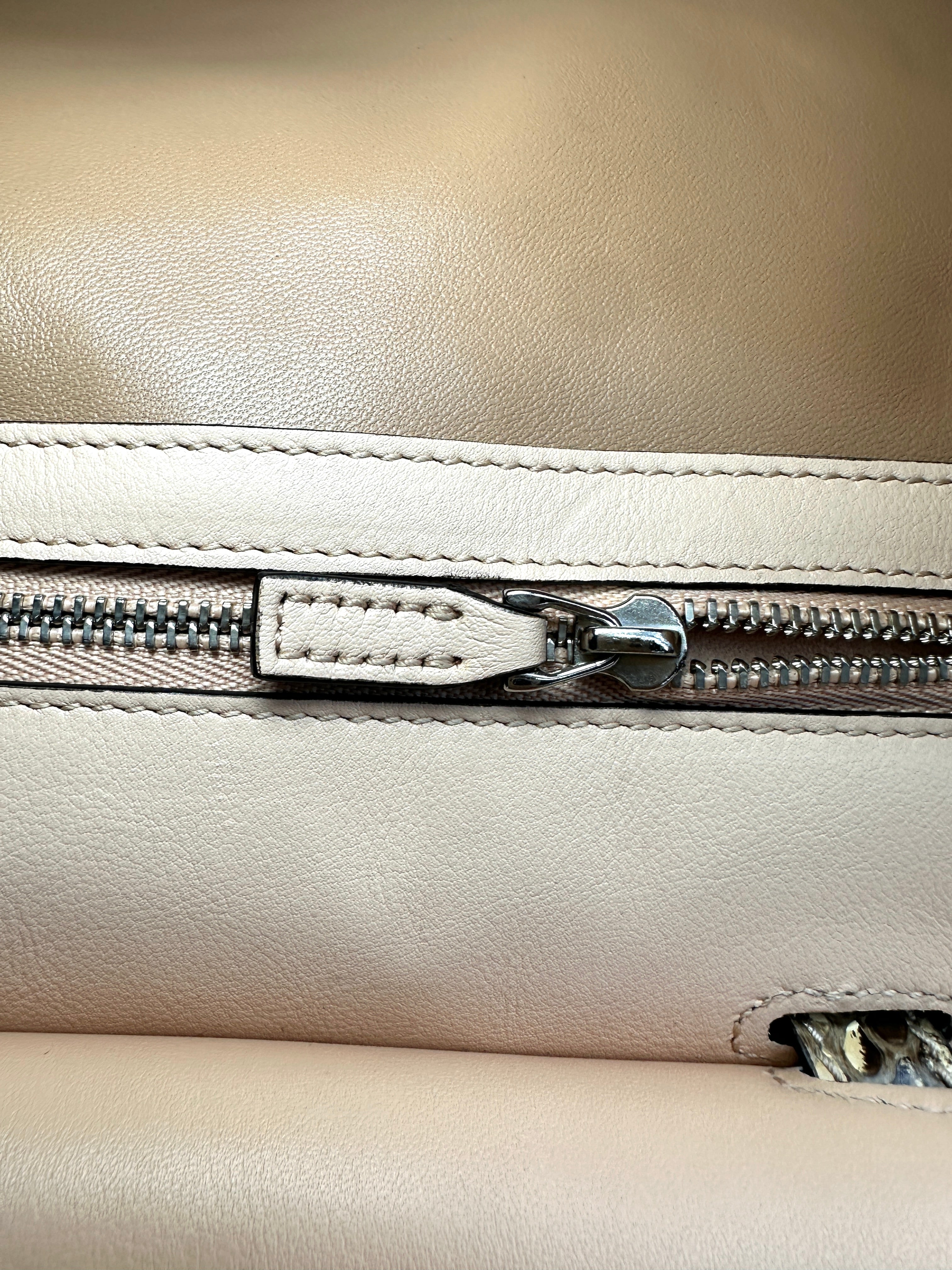 Gucci Bamboo Daily Python Leather Handle Bag GG1351