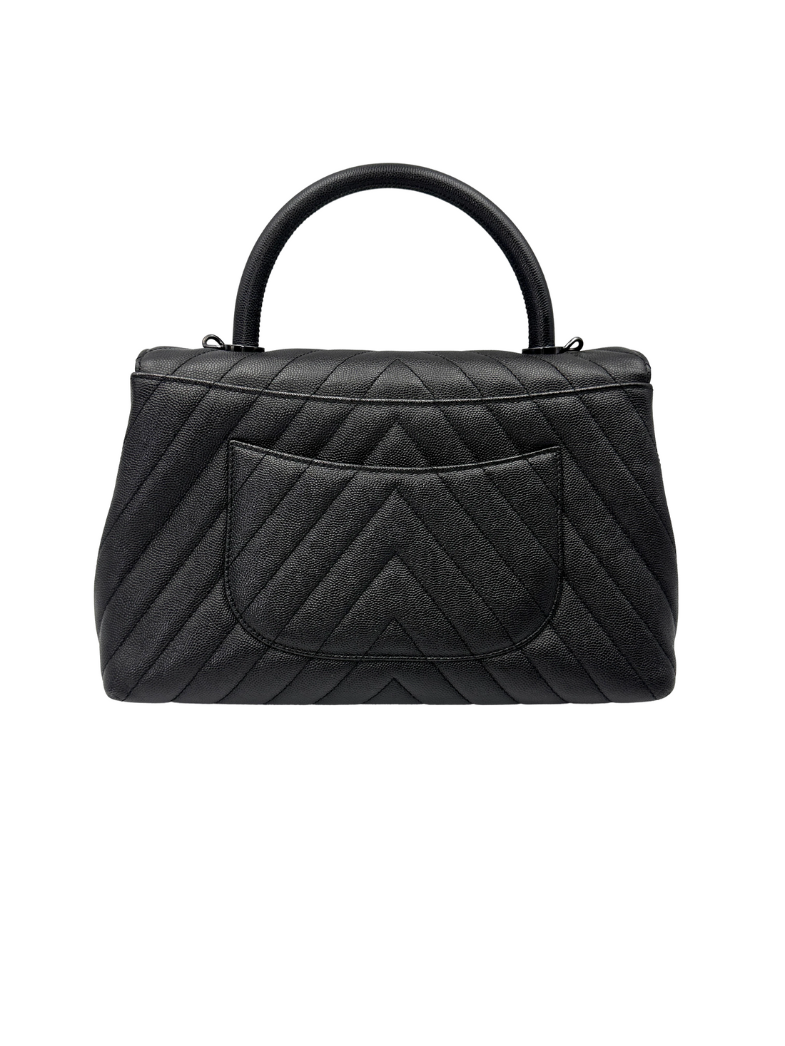 Chanel CoCo Handle So Black Quilted Calfskin Medium Size Shoulder Bag(26***62) CC2210