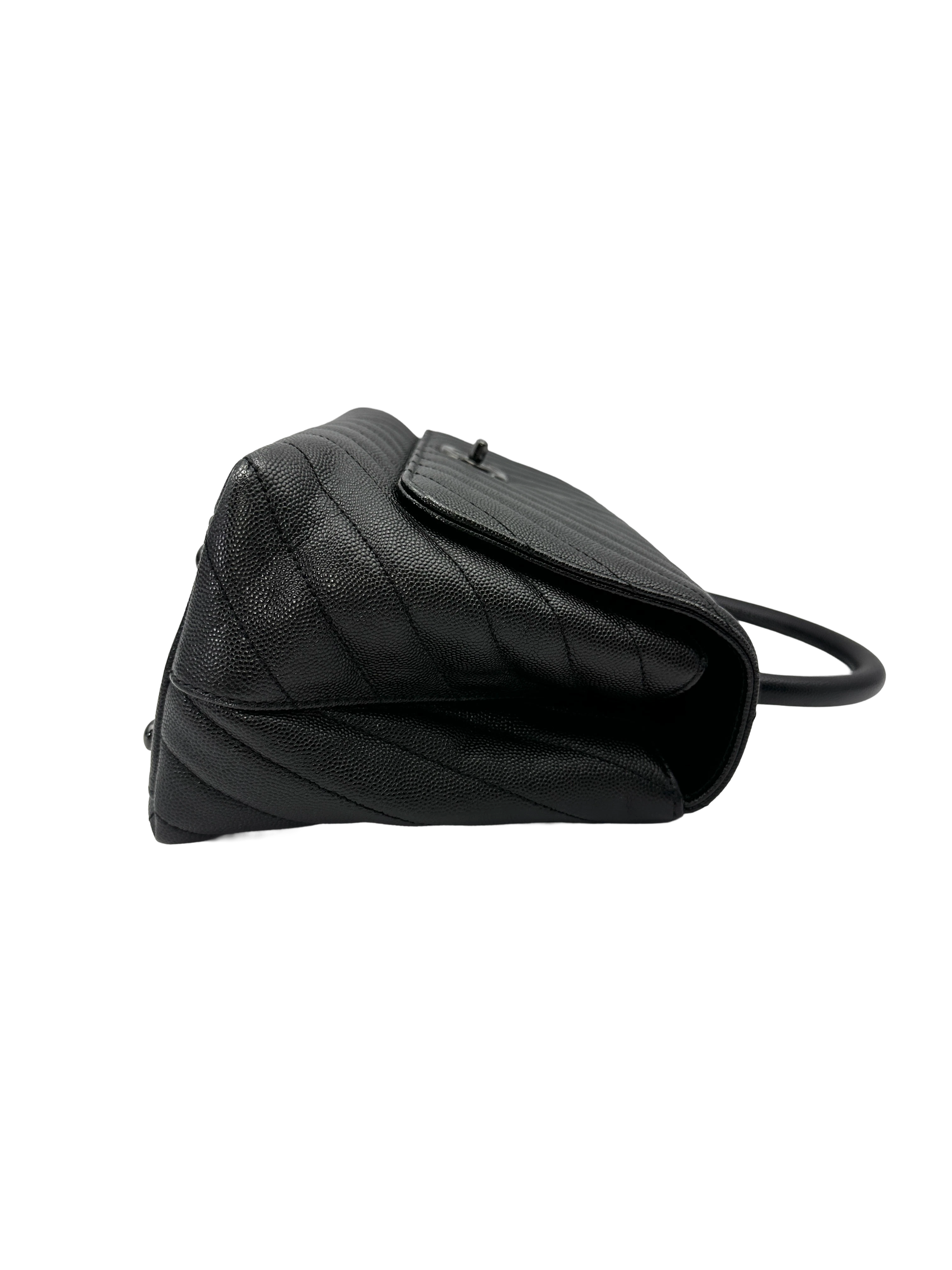 Chanel CoCo Handle So Black Quilted Calfskin Medium Size Shoulder Bag(26***62) CC2210