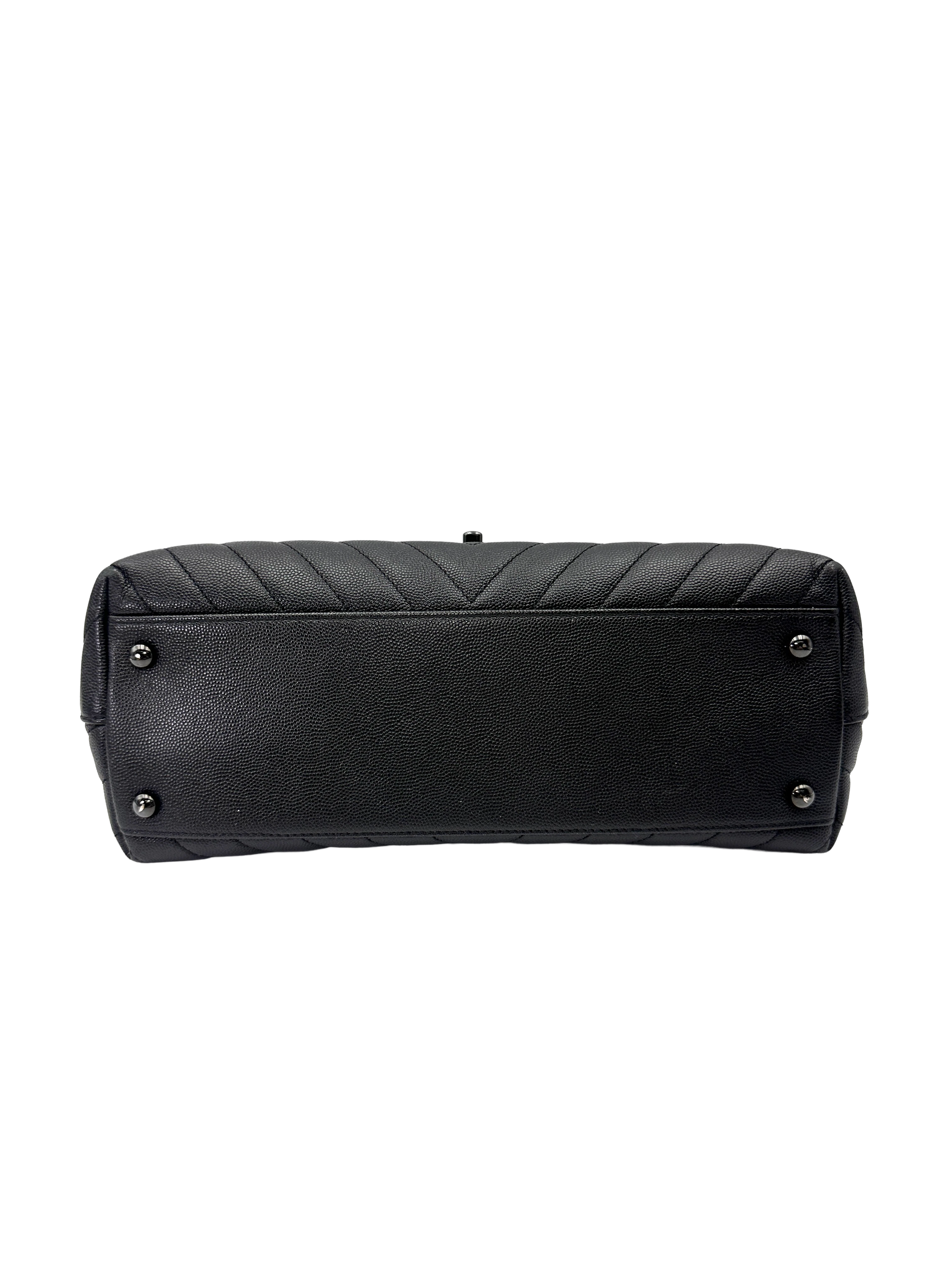 Chanel CoCo Handle So Black Quilted Calfskin Medium Size Shoulder Bag(26***62) CC2210