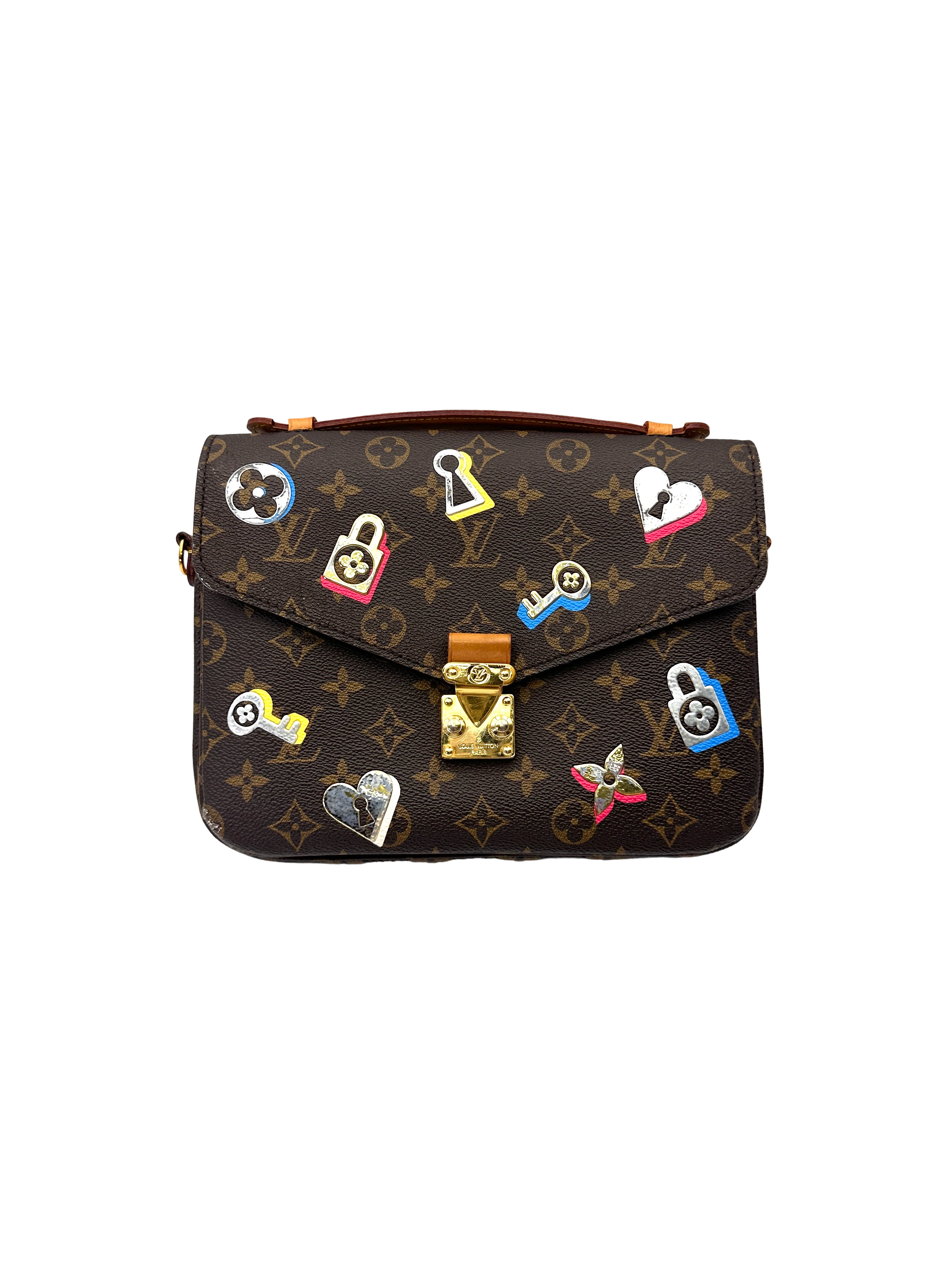 Louis Vuitton Love Lock Monogram Canvas Pochette Metis LV3071