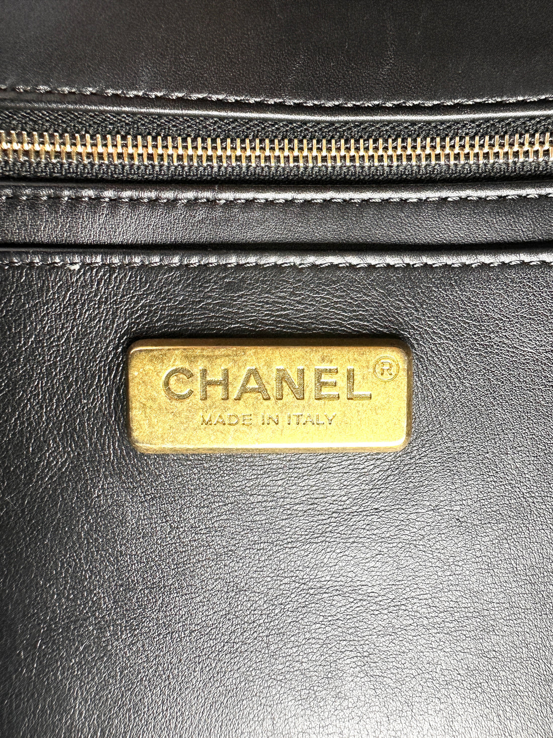 Chanel Classic Flap Black Python Leather Shoulder Bag With Gold Hardware(24***13) CC2218