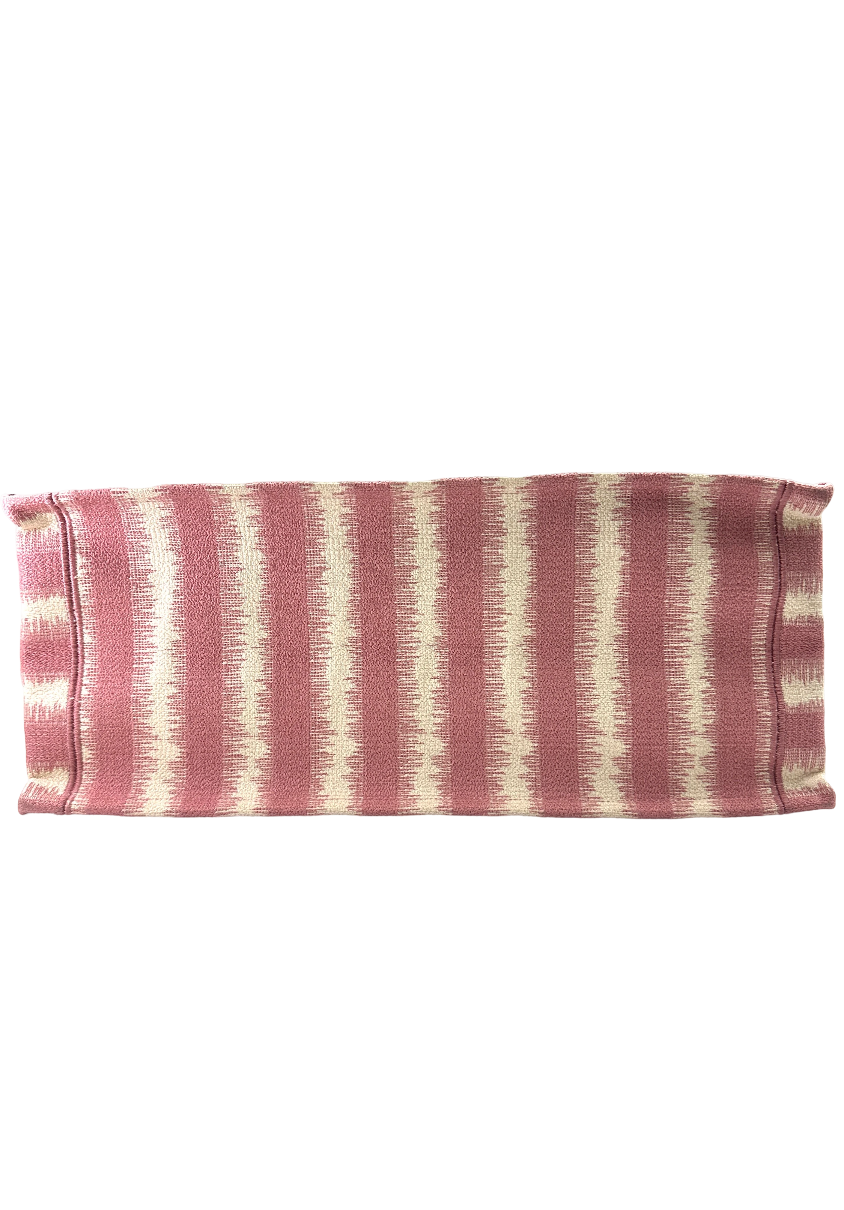 Christian Dior Pink Striped Canvas Large Size Book Tote Bag DR813