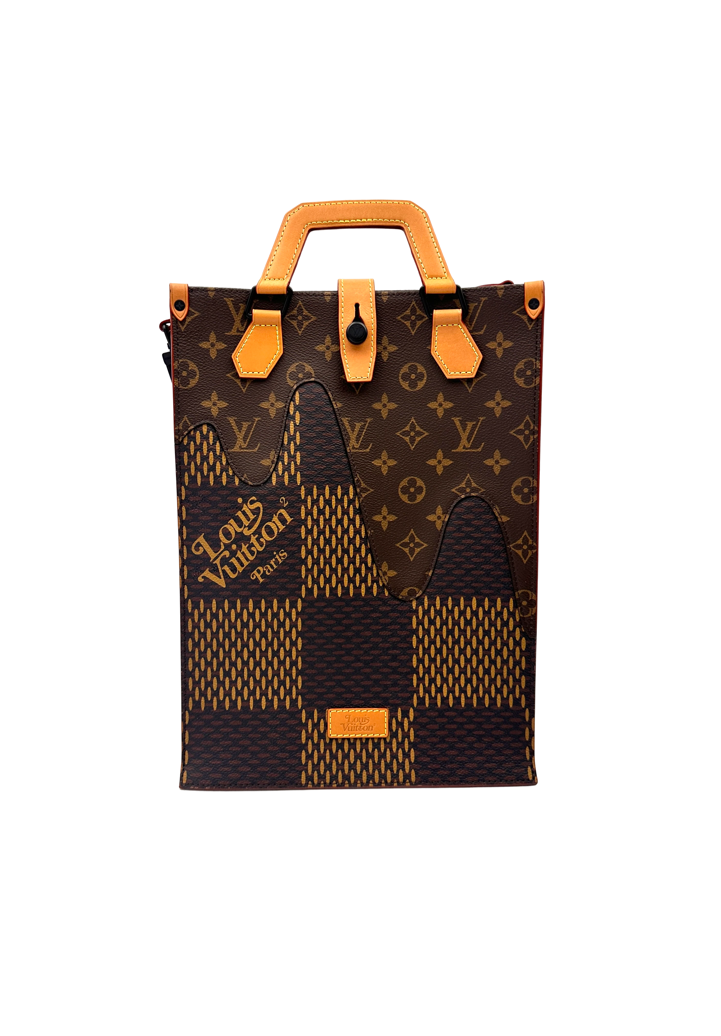 Louis Vuitton x Nigo Giant Damier Ebene Monogram Tote Bag IRIS252