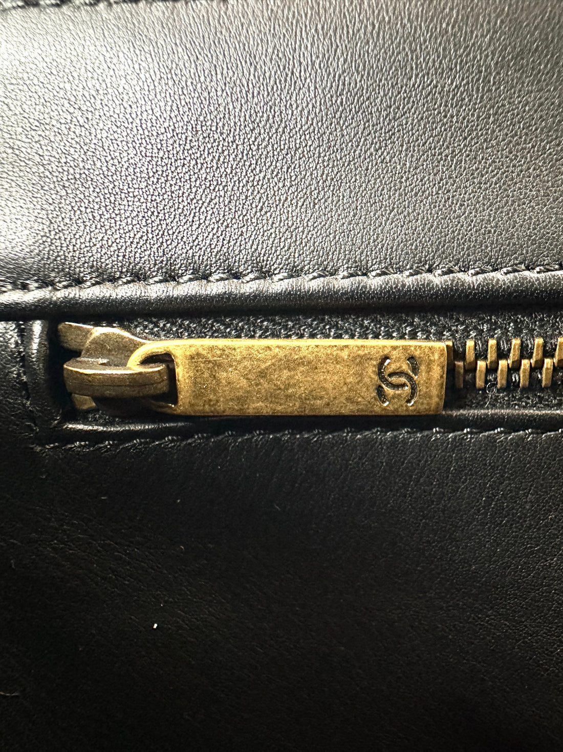 Chanel Black Lizard Leather Flap Bag With Gold Hardware(17***45) CC2213
