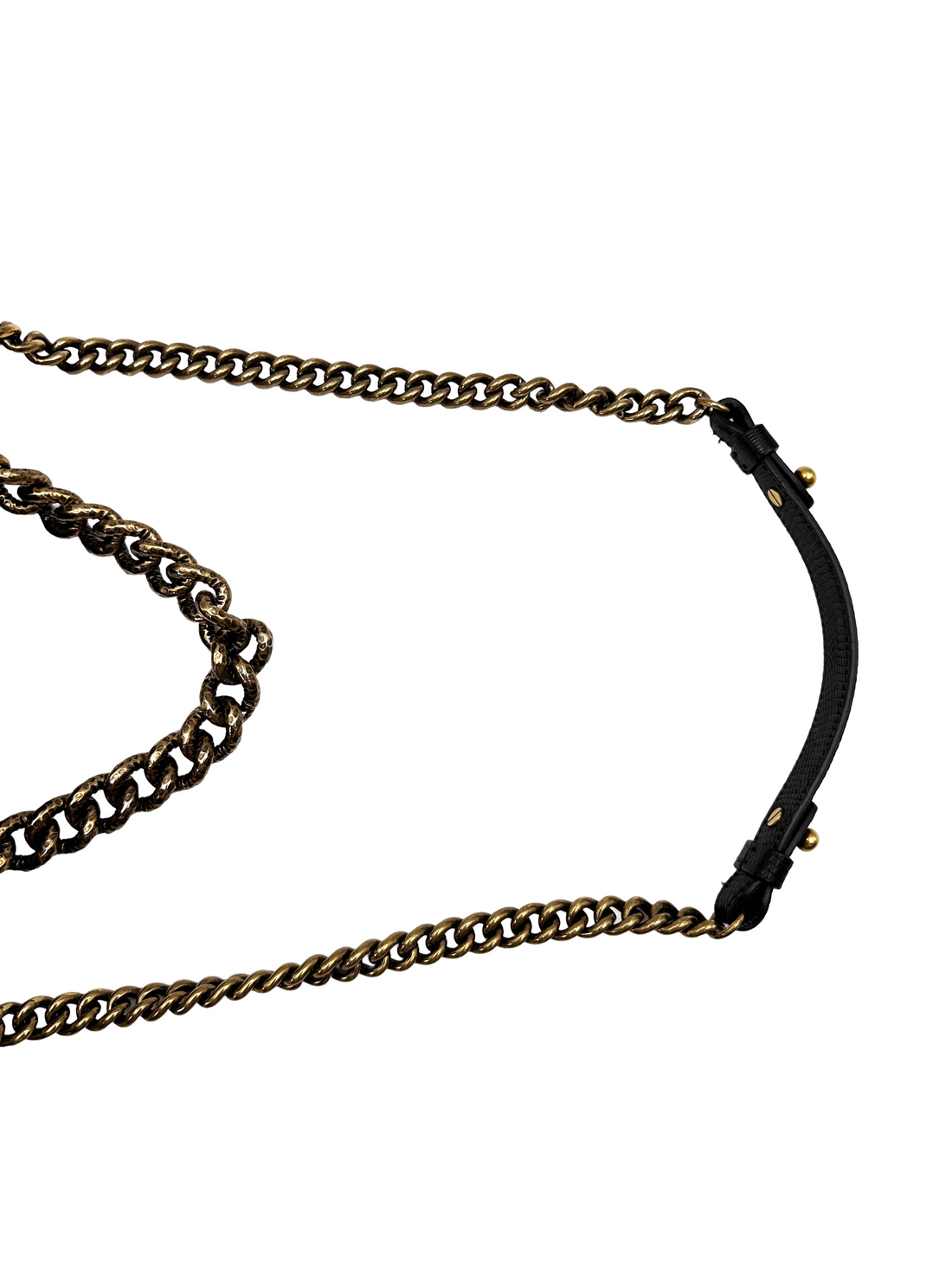 Chanel Black Lizard Leather Flap Bag With Gold Hardware(17***45) CC2213