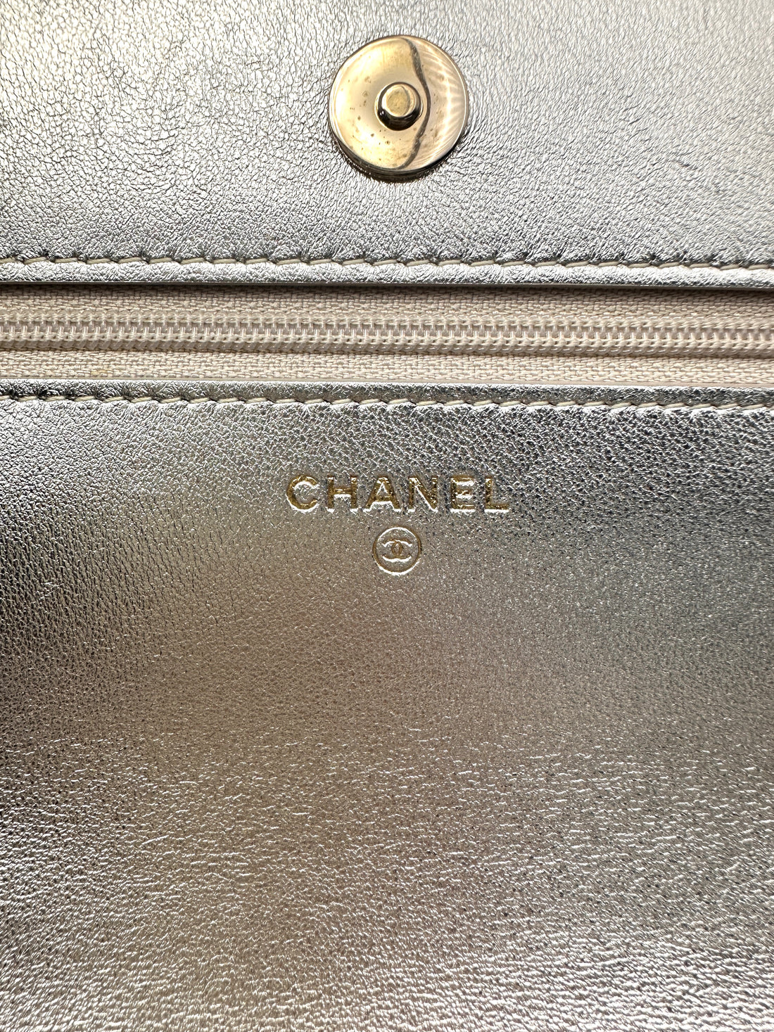 Chanel Classic Flap Iridescent Pink Quilted Leather Wallet On Chain(TG***5H) CC2219
