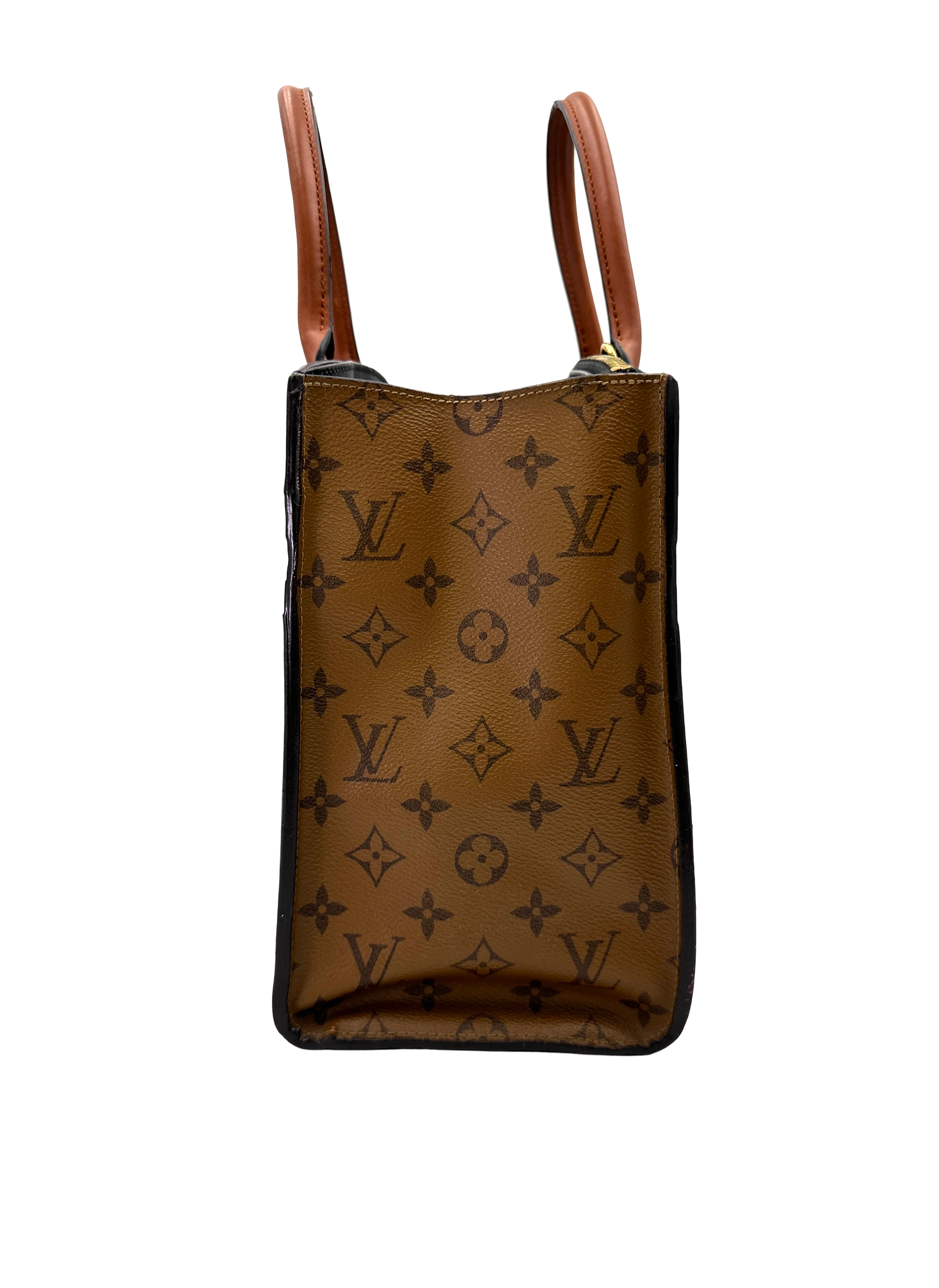 Louis Vuitton City Steamer Black Leather Satchel Handle Bag LV3077