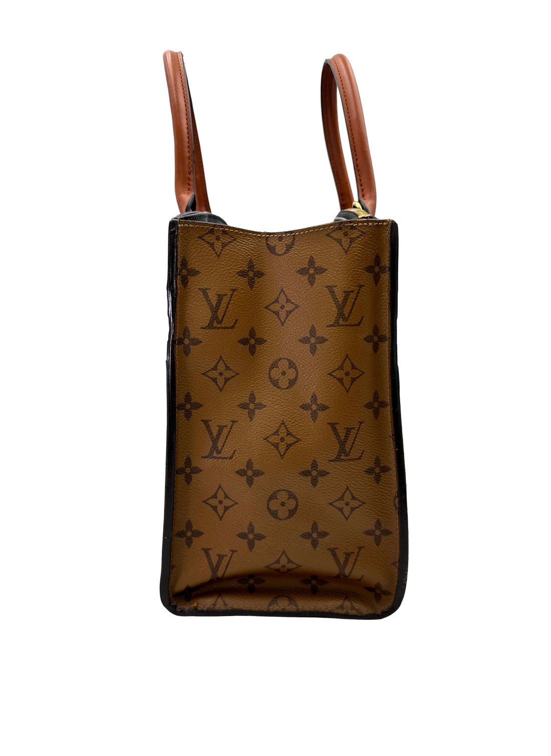 Louis Vuitton City Steamer Black Leather Satchel Handle Bag LV3077