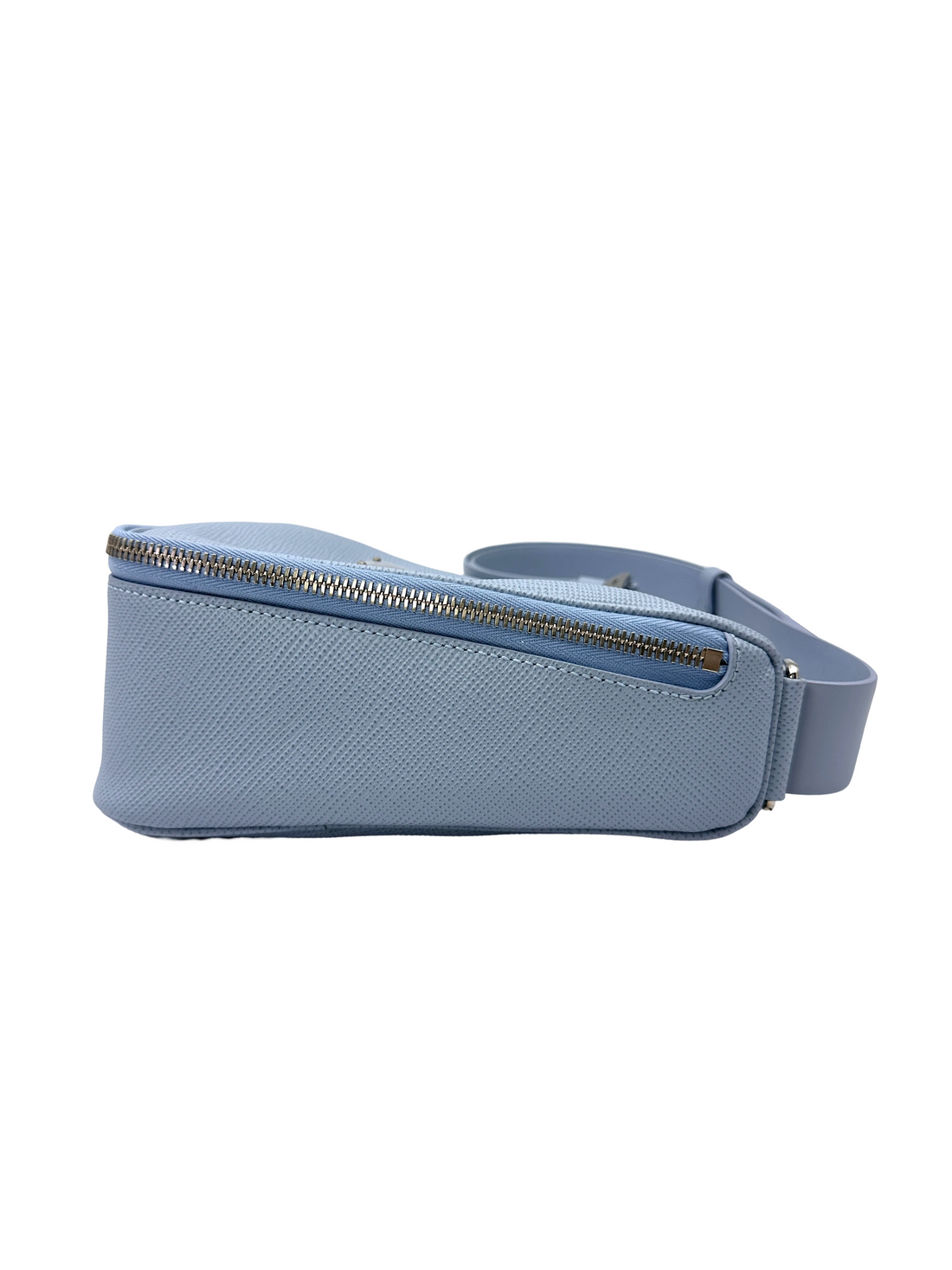 Prada Light Blue Triangle Saffiano Leather Shoulder Bag PR505