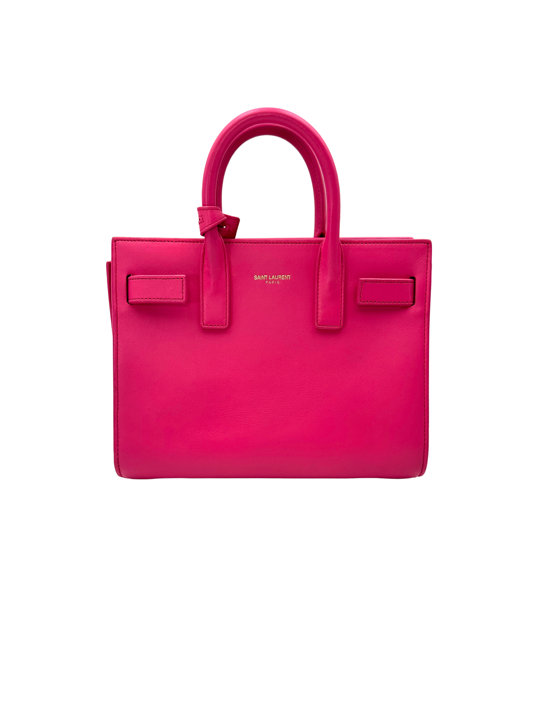 Saint Laurent Sac de Jour Pink Leather Handle Bag SL265