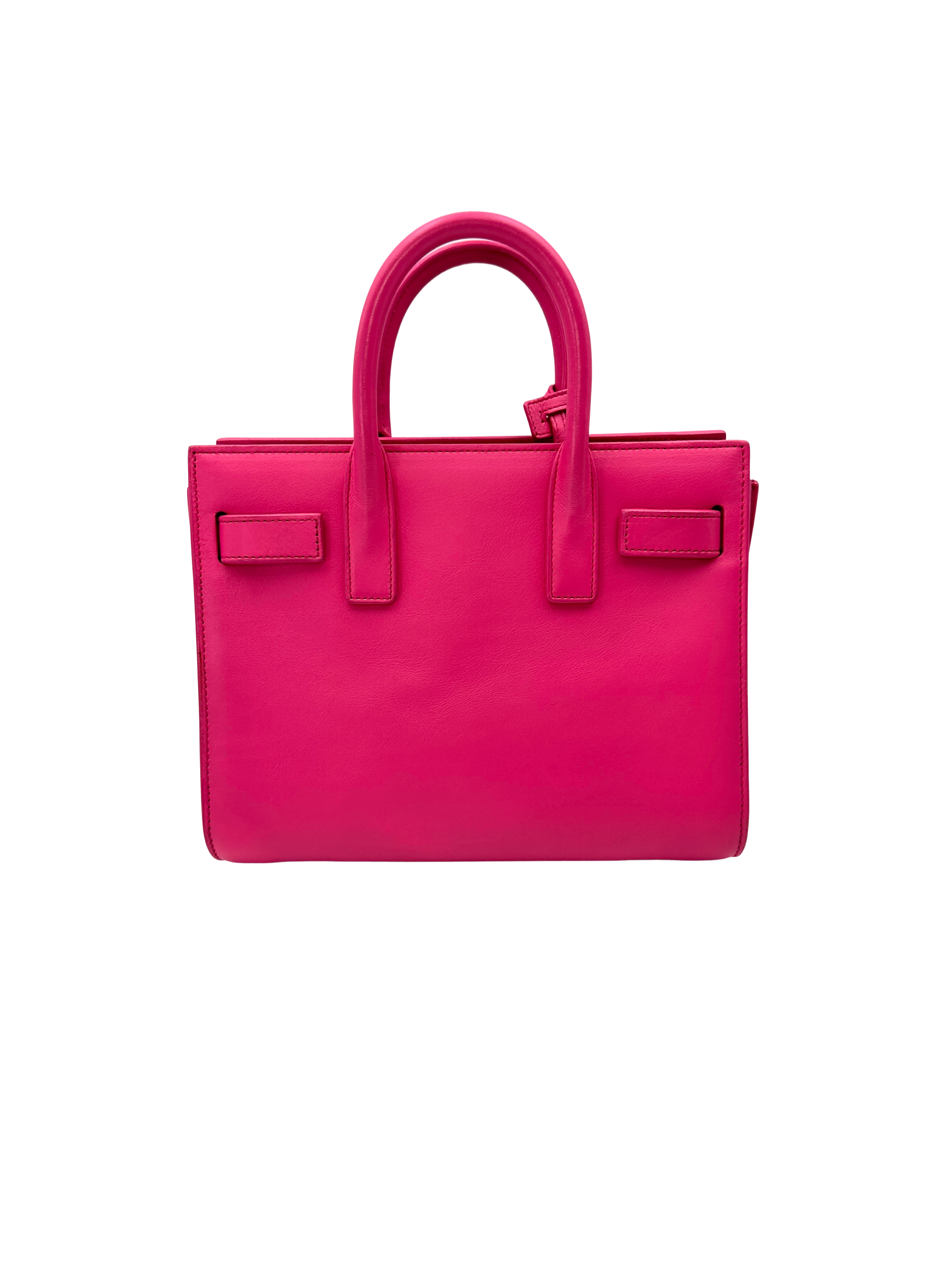 Saint Laurent Sac de Jour Pink Leather Handle Bag SL265