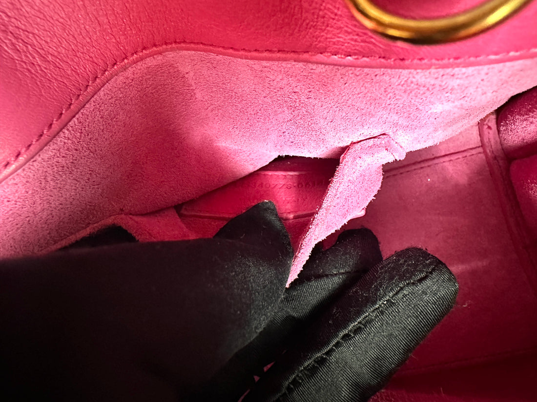 Saint Laurent Sac de Jour Pink Leather Handle Bag SL265