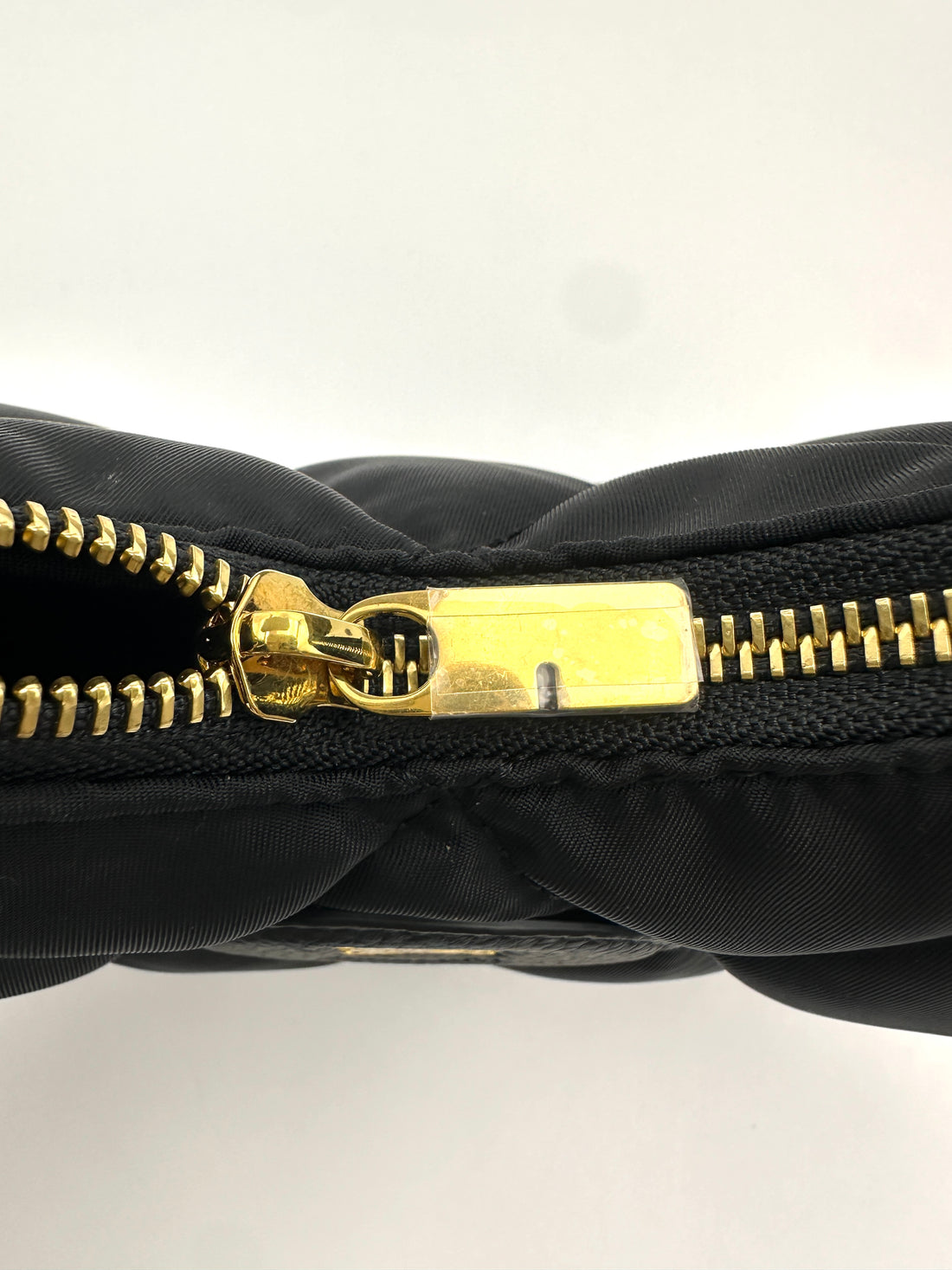 Burberry Horseshoe Black Quilted Nylon Hobo Bag BRB