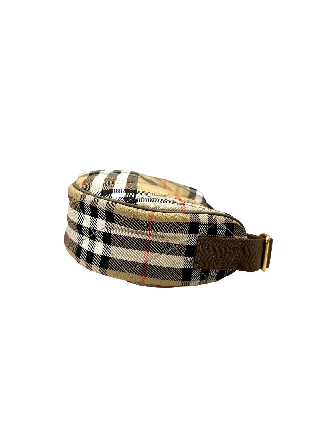 Burberry Horseshoe Check Quilted Canvas Hobo Bag BRA