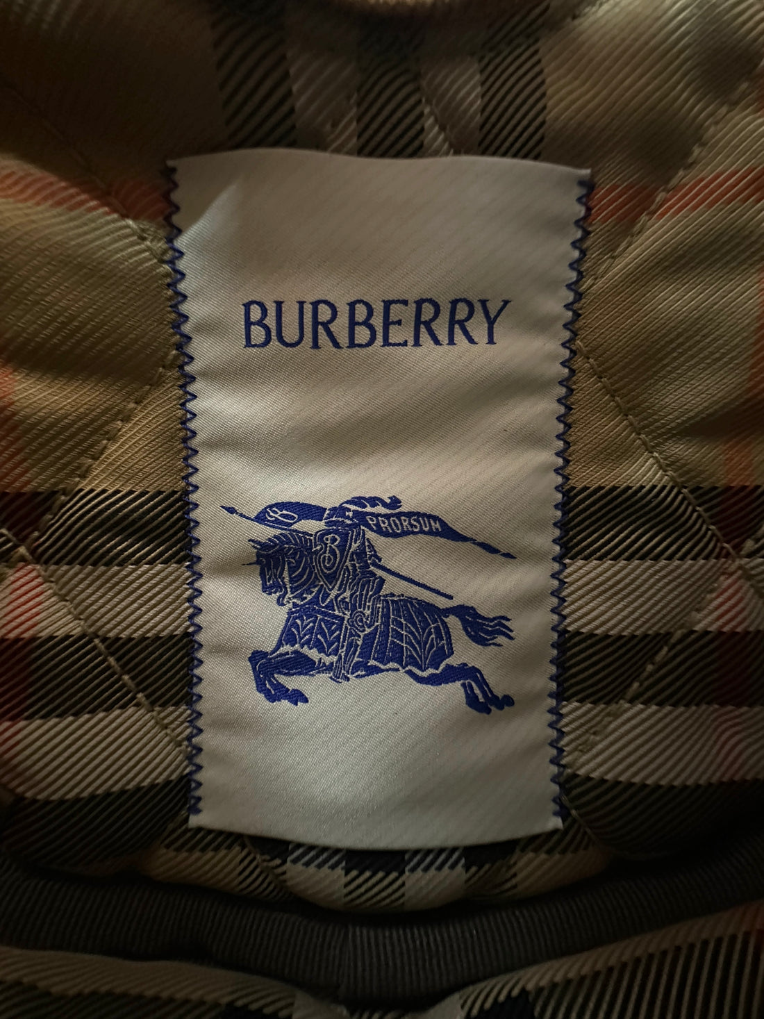 Burberry Horseshoe Check Quilted Canvas Hobo Bag BRA