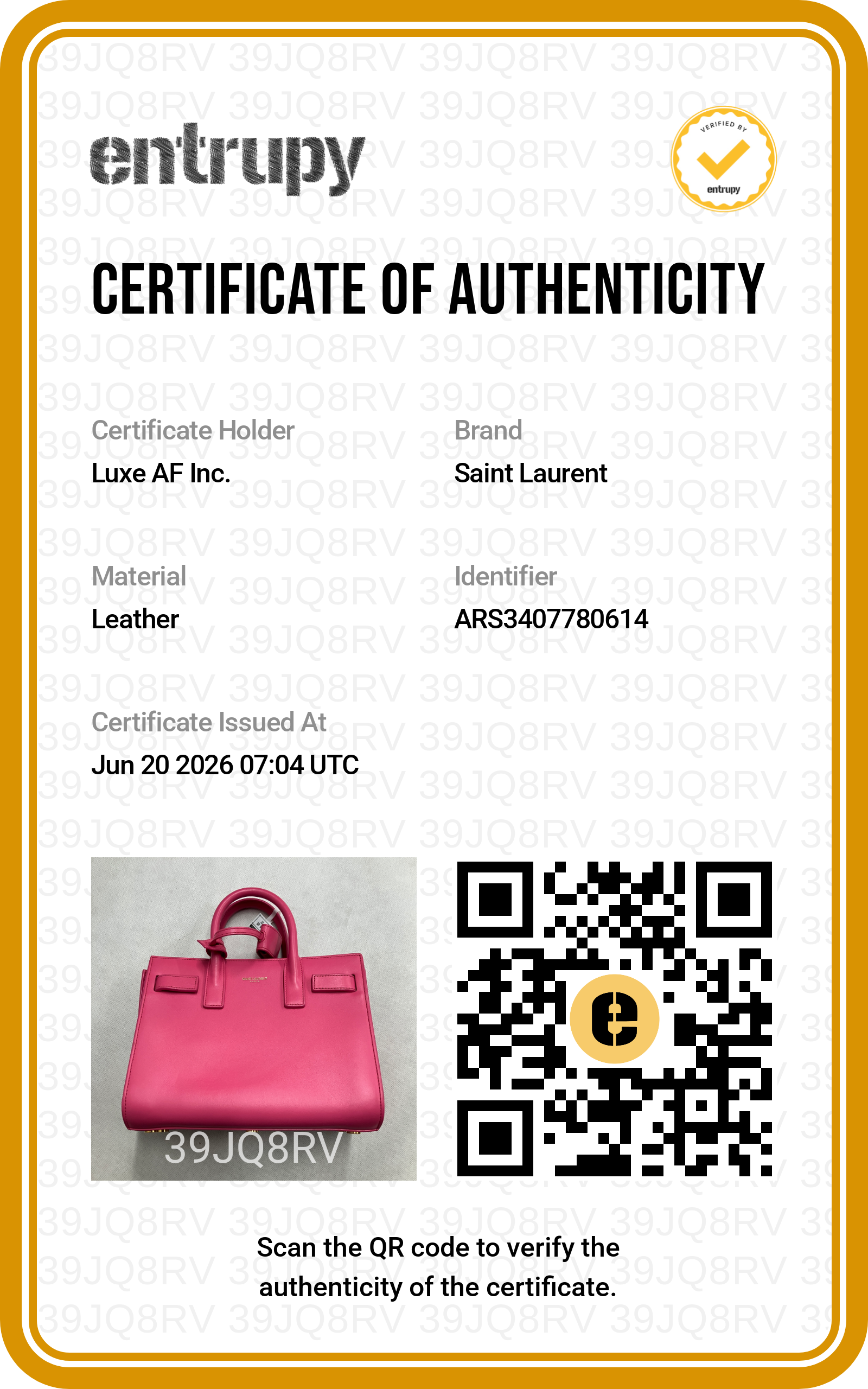 Saint Laurent Sac de Jour Pink Leather Handle Bag SL265
