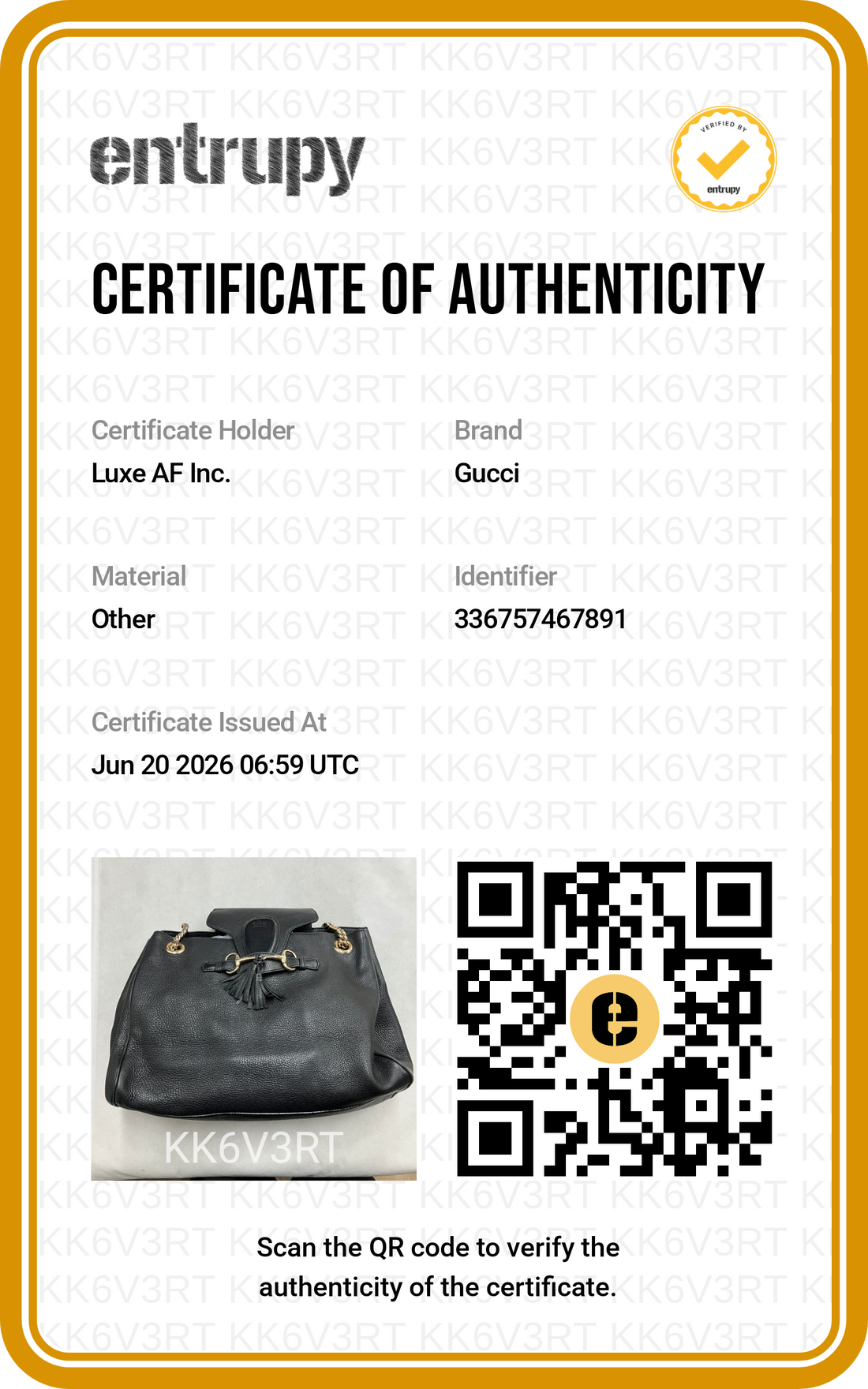 Gucci Emily Black Guccissima Leather Shoulder Bag GG1354