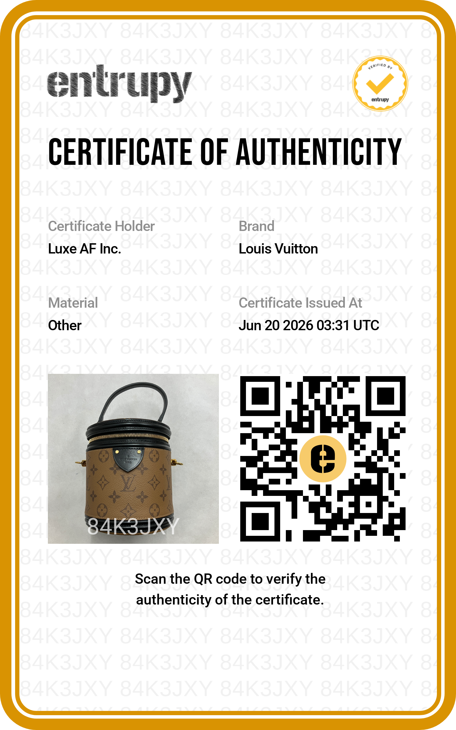 Louis Vuitton Cannes Monogram Canvas Handle Bag LV3073