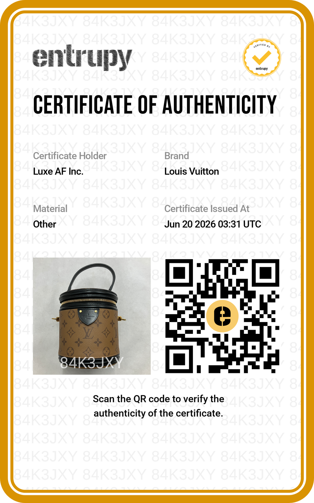Louis Vuitton Cannes Monogram Canvas Handle Bag LV3073