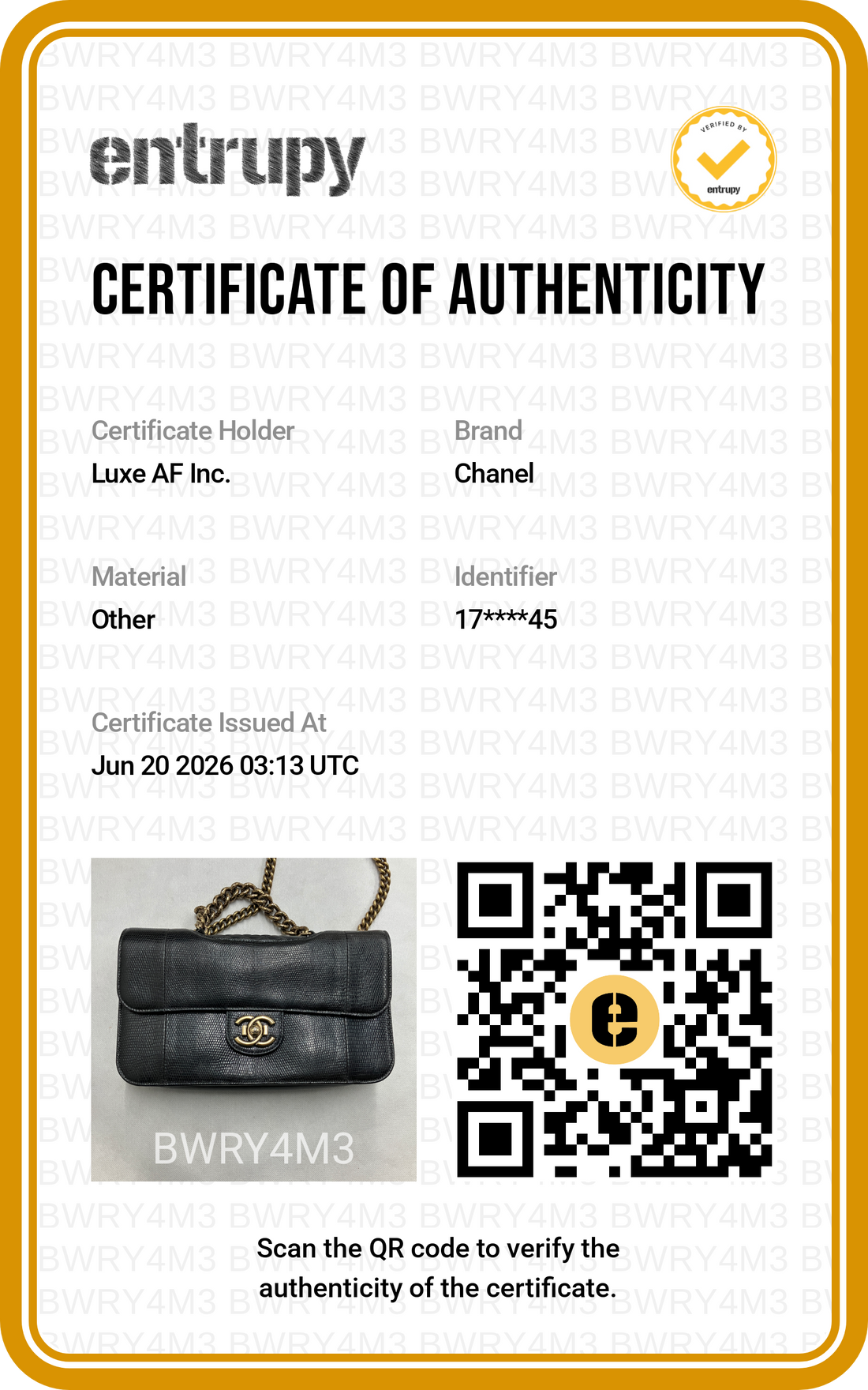 Chanel Black Lizard Leather Flap Bag With Gold Hardware(17***45) CC2213