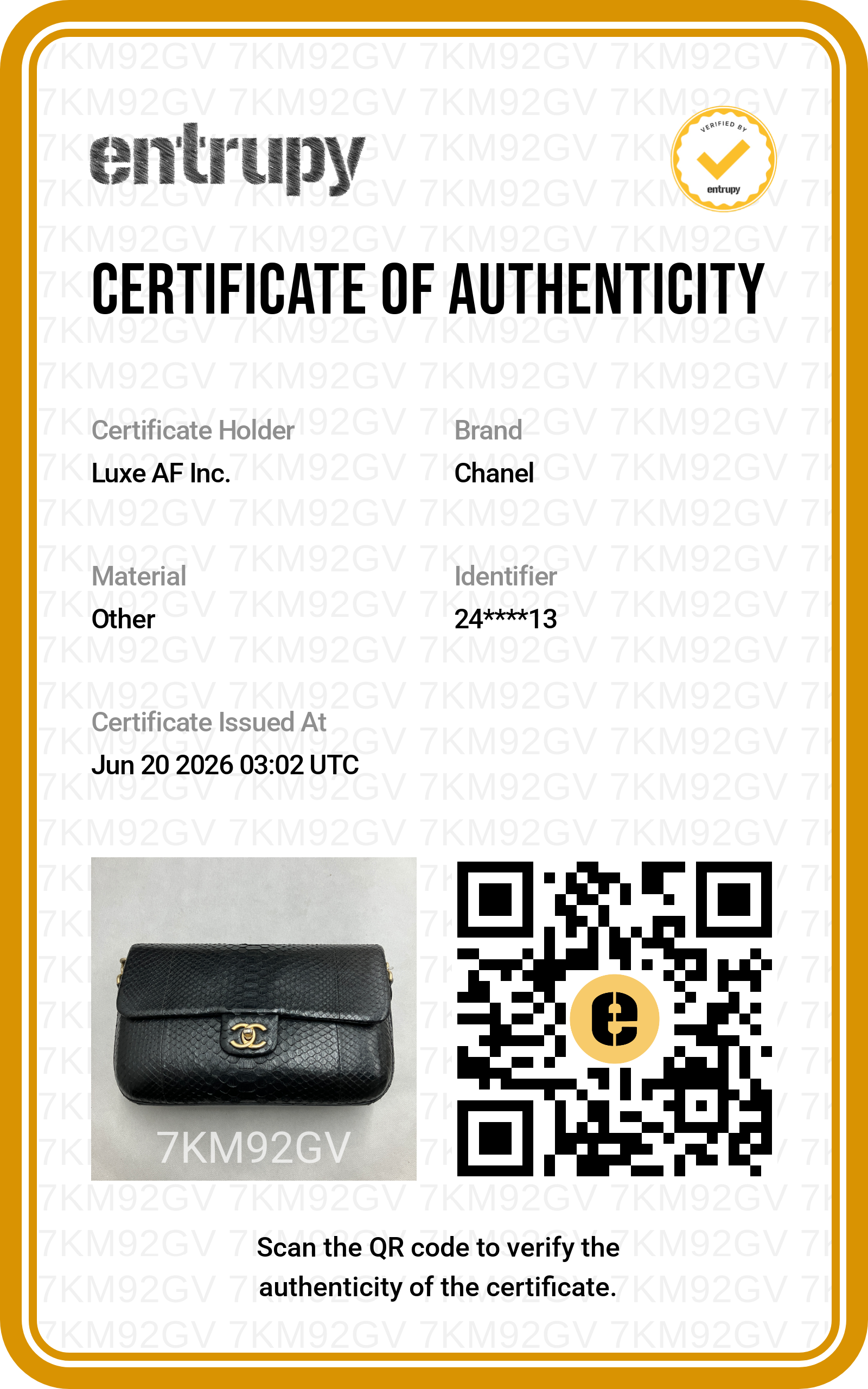 Chanel Classic Flap Black Python Leather Shoulder Bag With Gold Hardware(24***13) CC2218