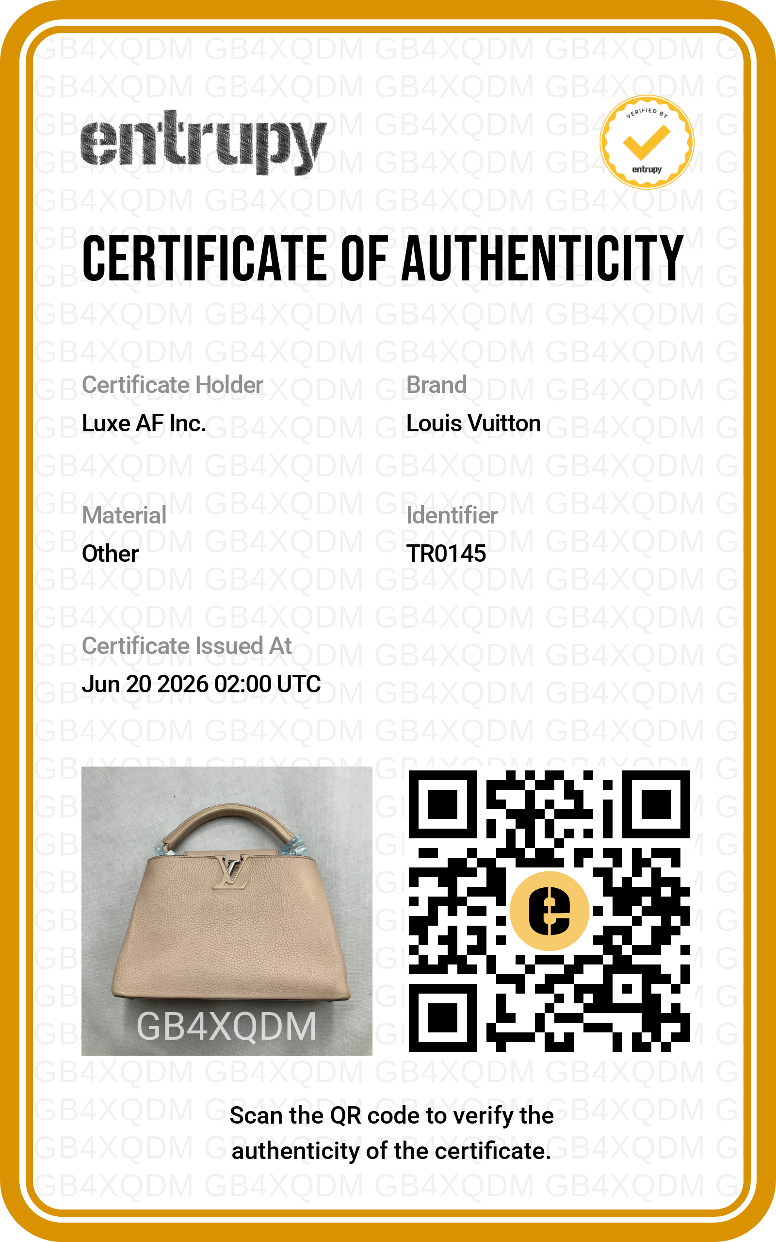 Louis Vuitton Capucines BB Beige Taurillon Leather Handle Bag LV3072