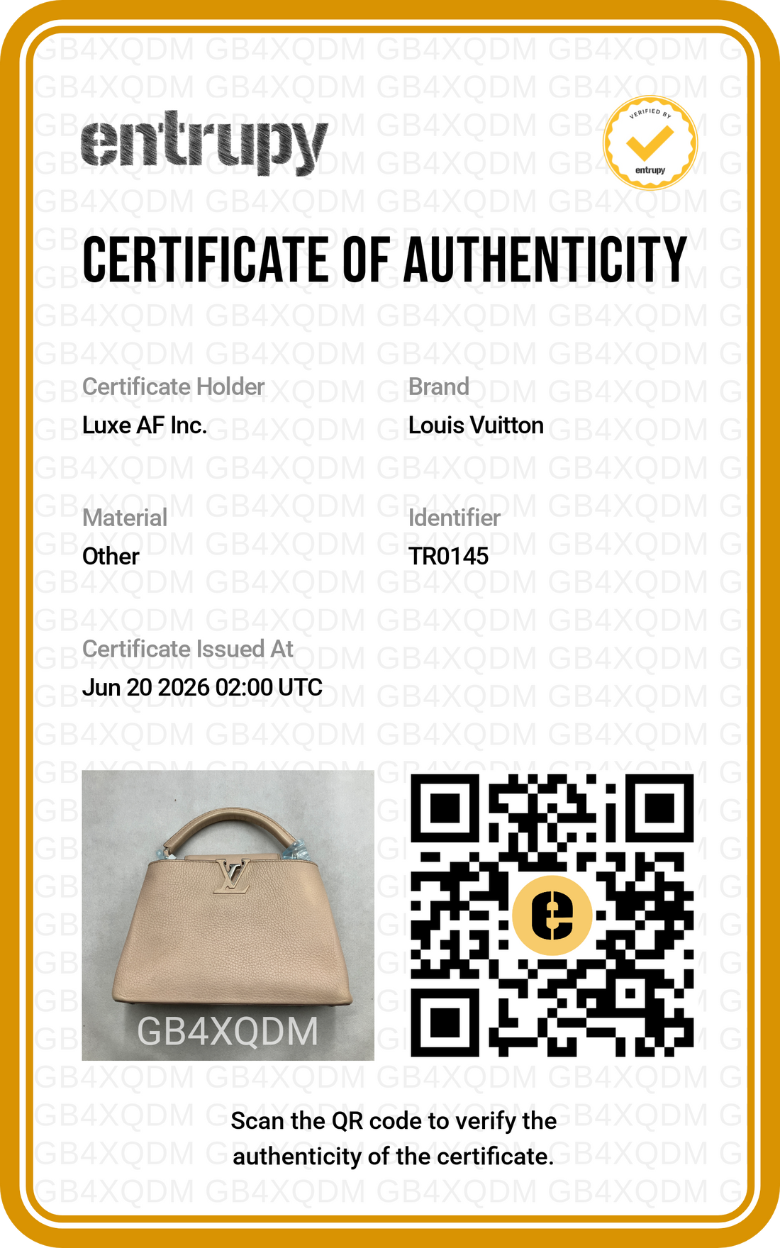 Louis Vuitton Capucines BB Beige Taurillon Leather Handle Bag LV3072