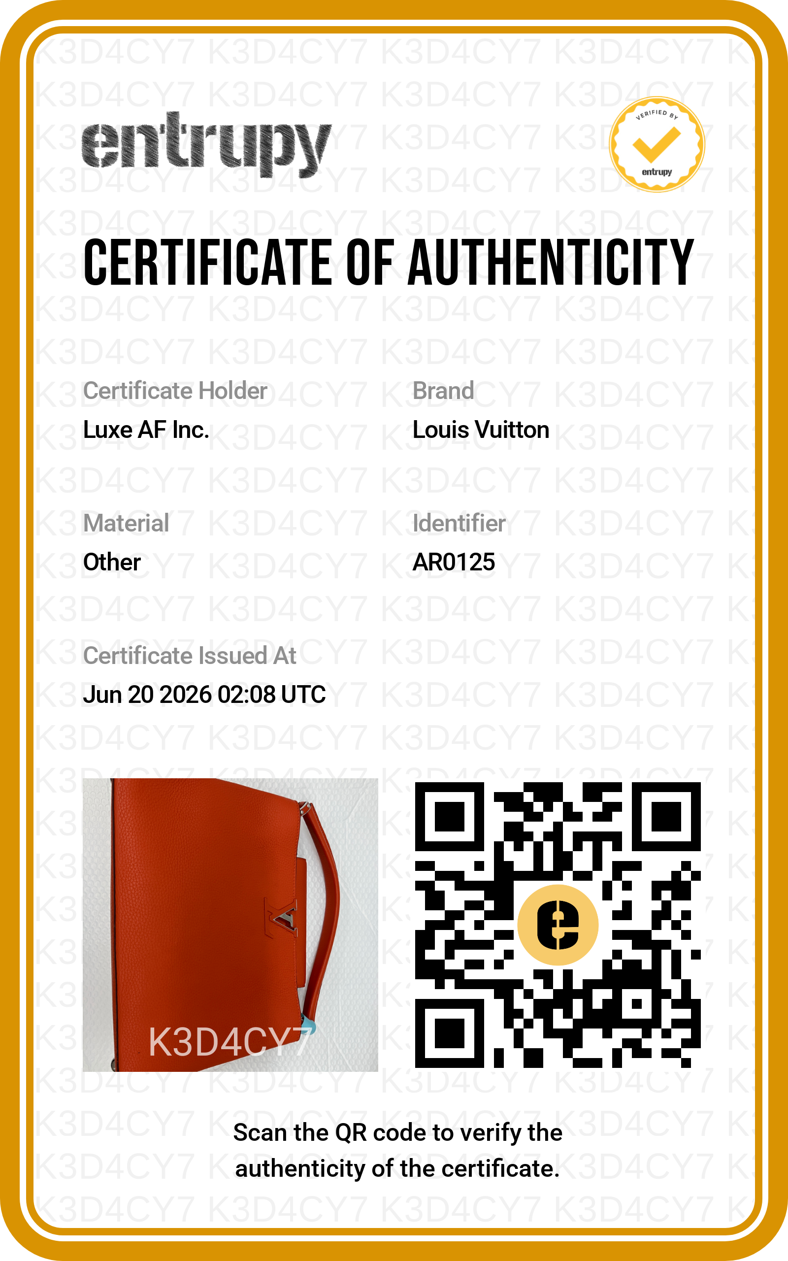 Louis Vuitton Capucines Orange Taurillon Leather Handle Bag LV3166